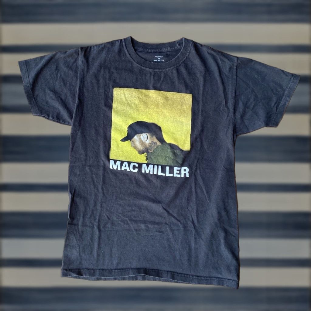 Vintage Mac Miller Side Profile Photo Graphic T-Shirt Small Hip Hop Shirt Unisex Adults Mens Womens Black Cotton Crew Neck Short Sleeve Graphic Tee Size US S / EU 44-46 / 1 - 1 Thumbnail
