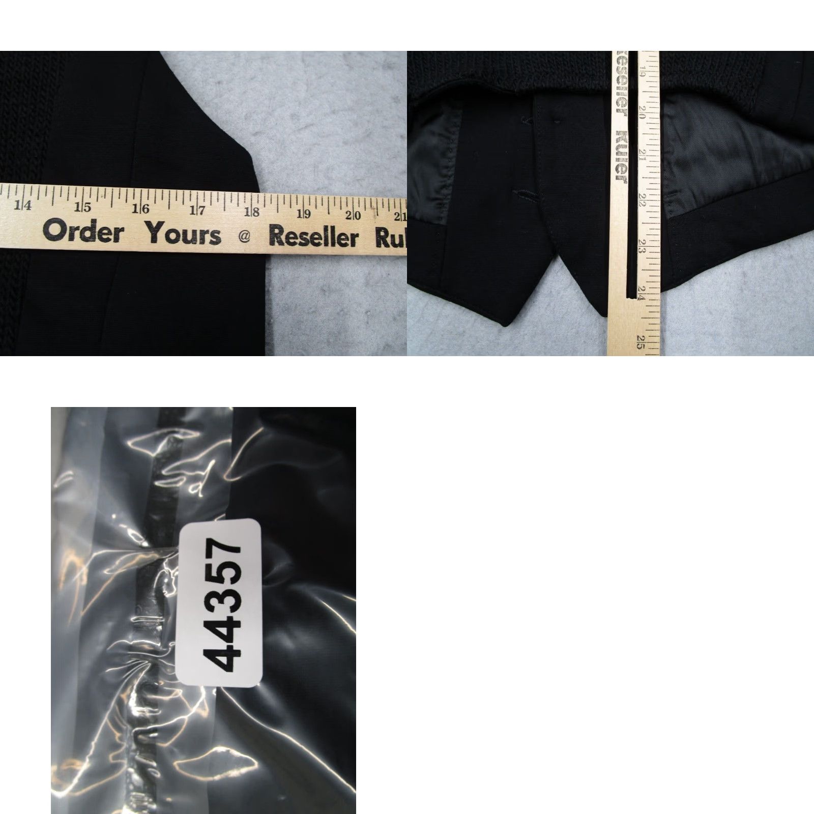 Vintage David Mayer Naman Vest Mens Large Black Button Up Wool Blend Made in Tunisia Size US L / EU 52-54 / 3 - 8 Thumbnail