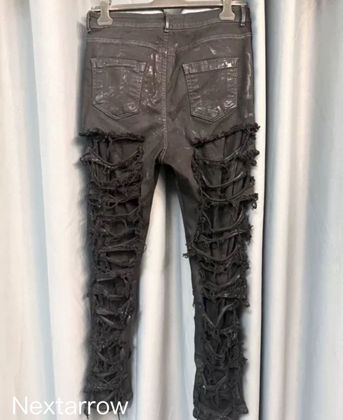 Rick Owens Rick owens 22fw Faced Perforated Jeans2412-Nextarrow Size US 33 - 2 Thumbnail