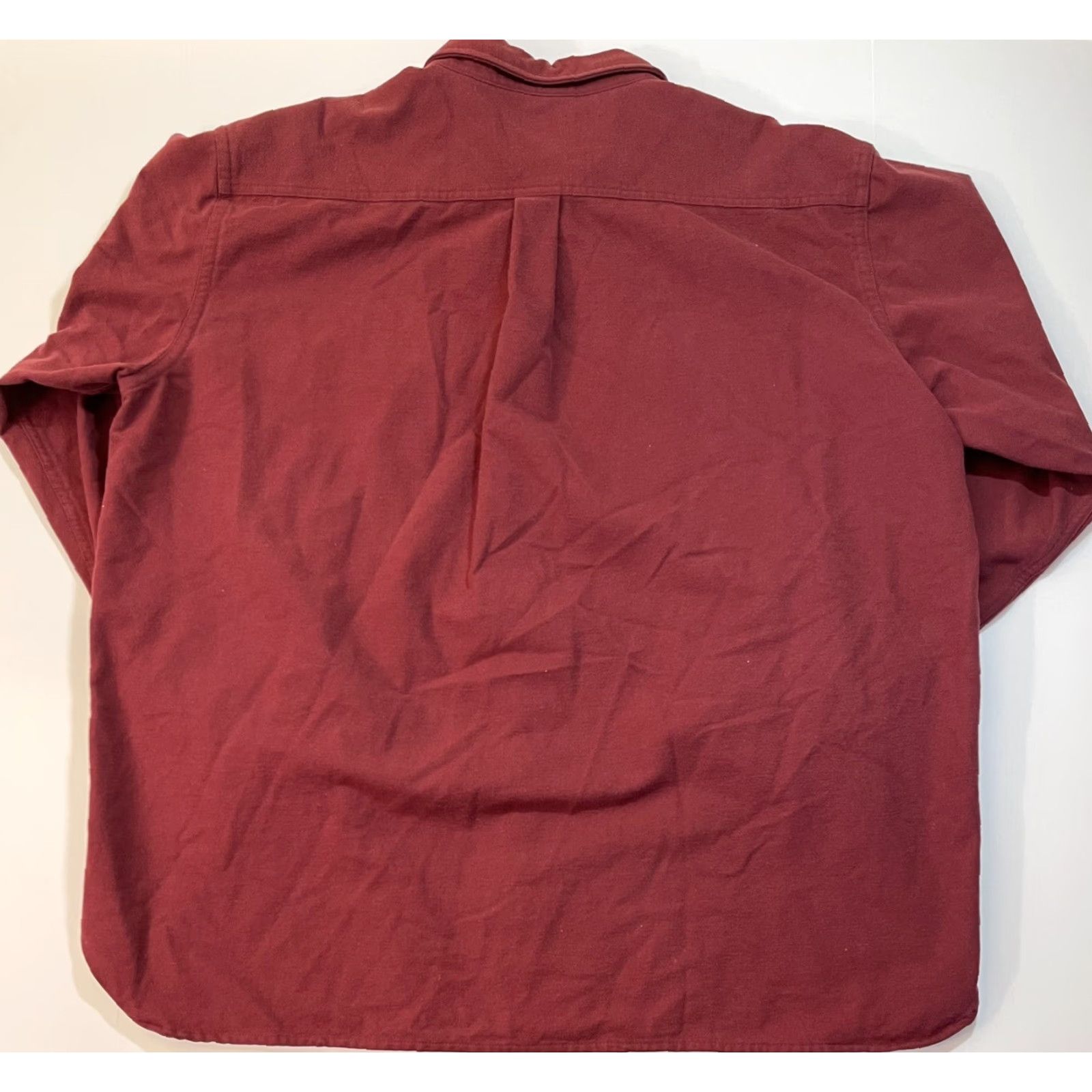 Vintage VINTAGE L.L. Bean 90s Chamois Flannel Button Front Shirt XXL Red Outdoor Mens Size US XXL / EU 58 / 5 - 4 Thumbnail