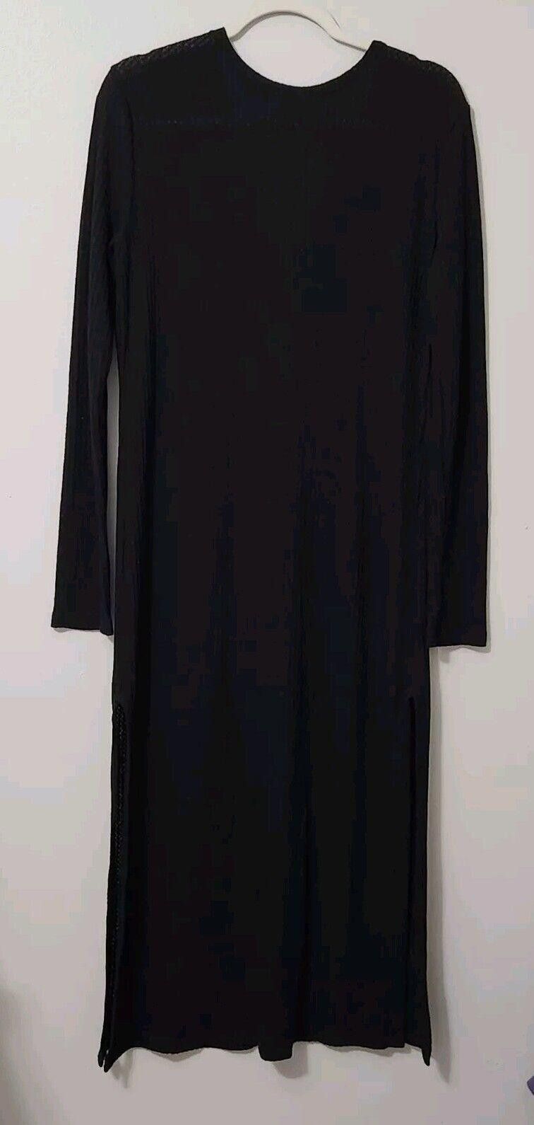 Designer Umgee Sweater Dress Medium V Neck Button Down waffle Size M / US 6-8 / IT 42-44 - 3 Thumbnail