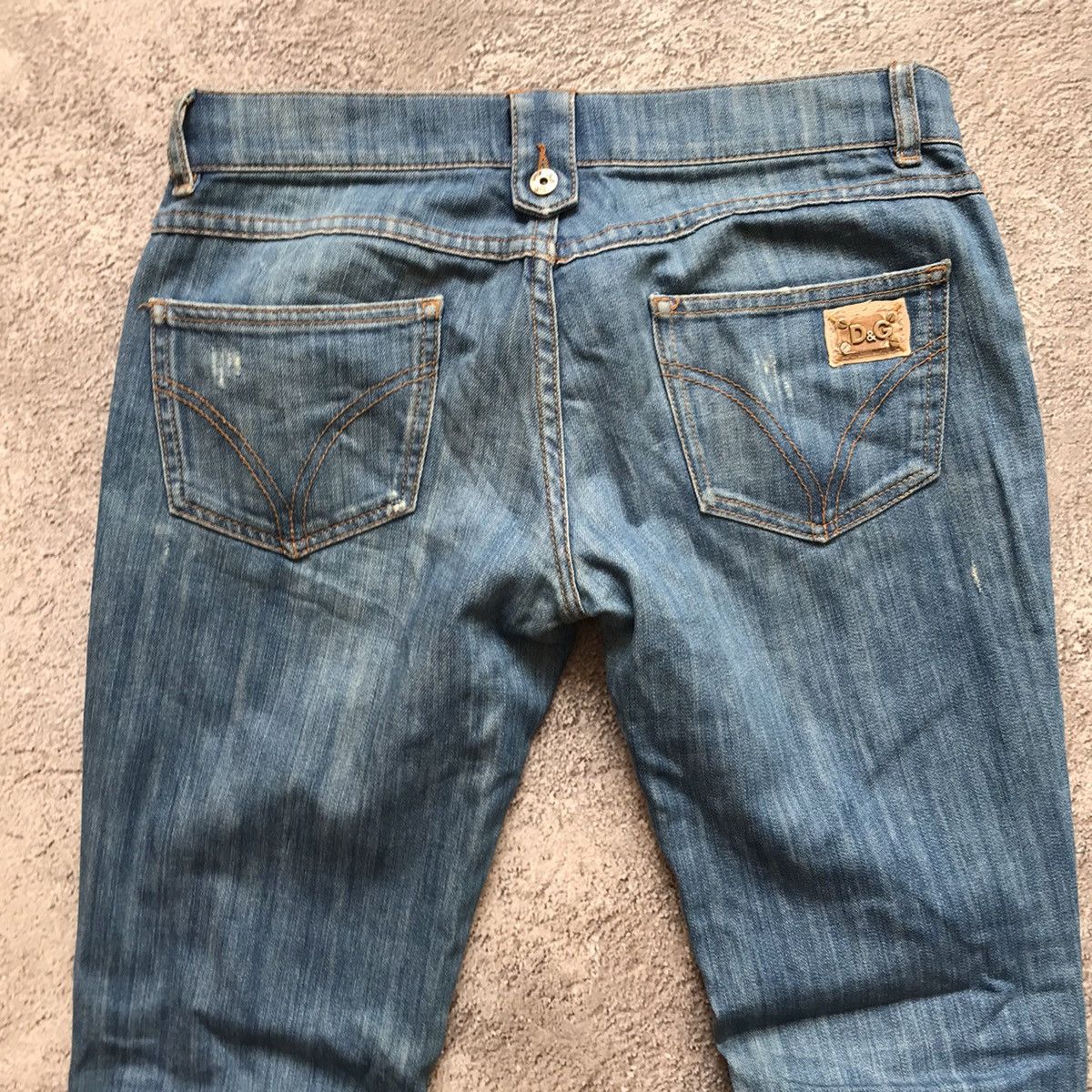 Vintage Vintage 90s Dolce Gabbana Distressed Baggy Jeans Grunge 26 Size 26" / US 2 / IT 38 - 7 Thumbnail
