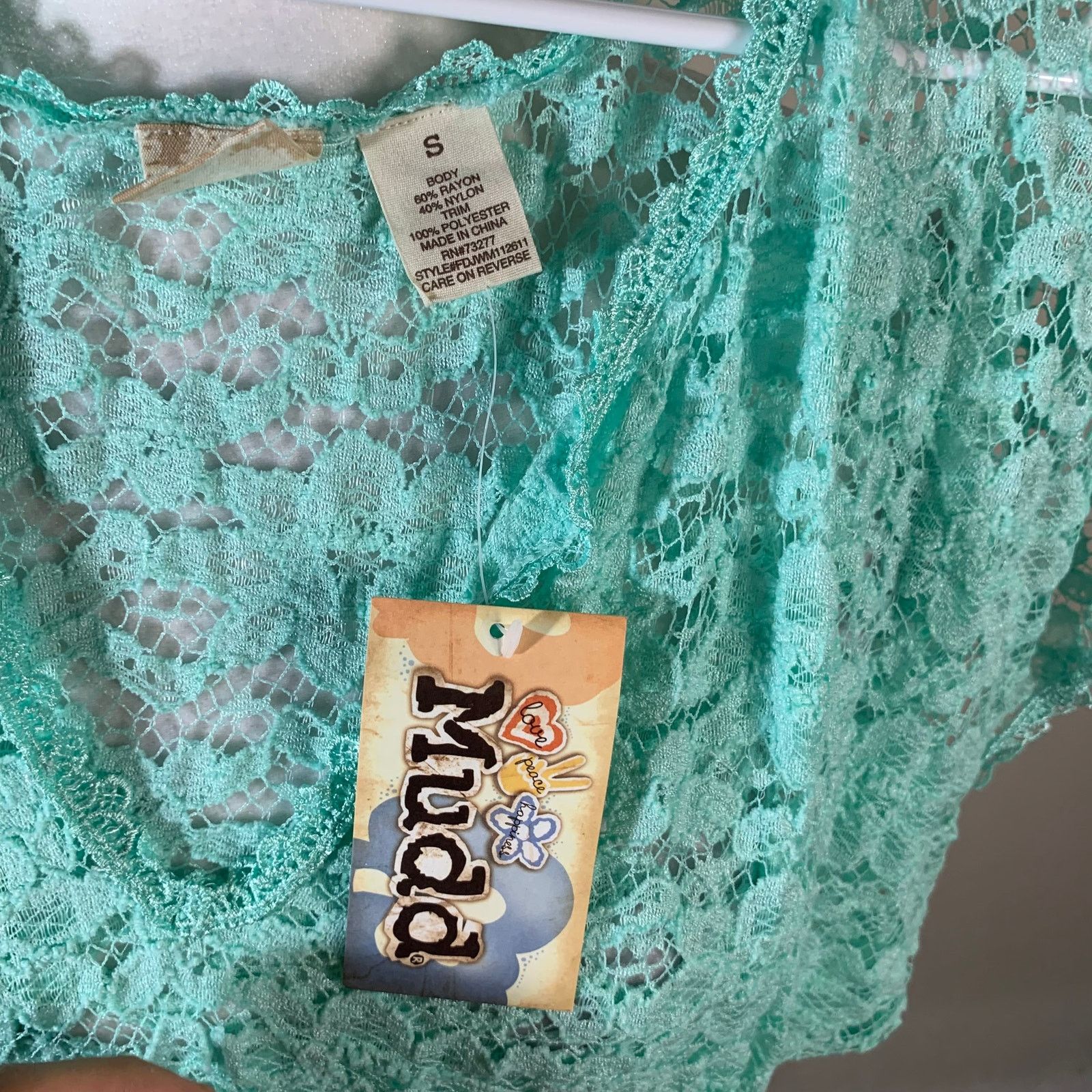 Other Green lace cute top size S Size S / US 4 / IT 40 - 4 Thumbnail