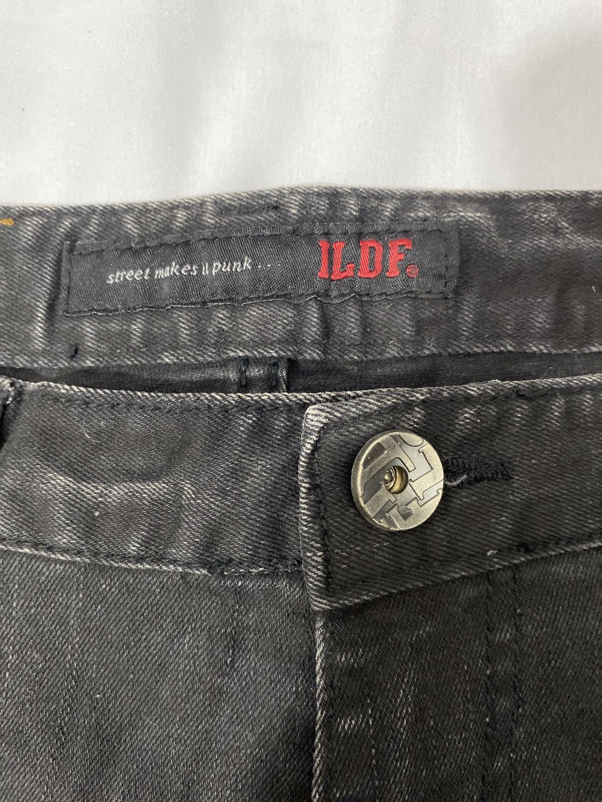 If Six Was Nine ILDF Bondage Jeans Obelisk Street Punk Denim Size US 32 / EU 48 - 3 Thumbnail