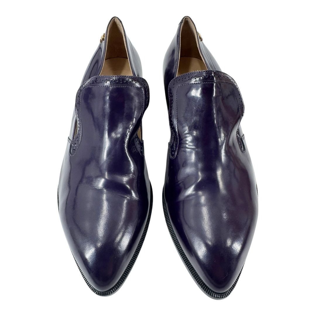 Chanel Chanel Purple Glazed Calfskin Loafers – 2015 Karl Lagerfeld Size US 8 / IT 38 - 3 Thumbnail