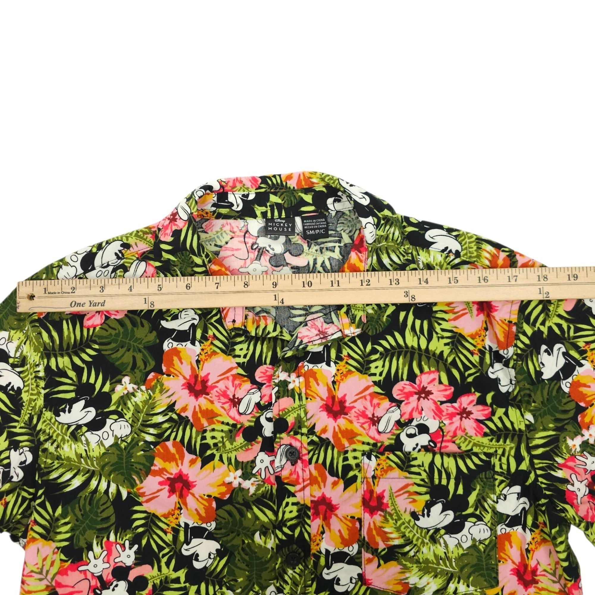 Disney Disney Mickey Mouse Button Down Shirt Small Tropical Floral Size US S / EU 44-46 / 1 - 5 Thumbnail