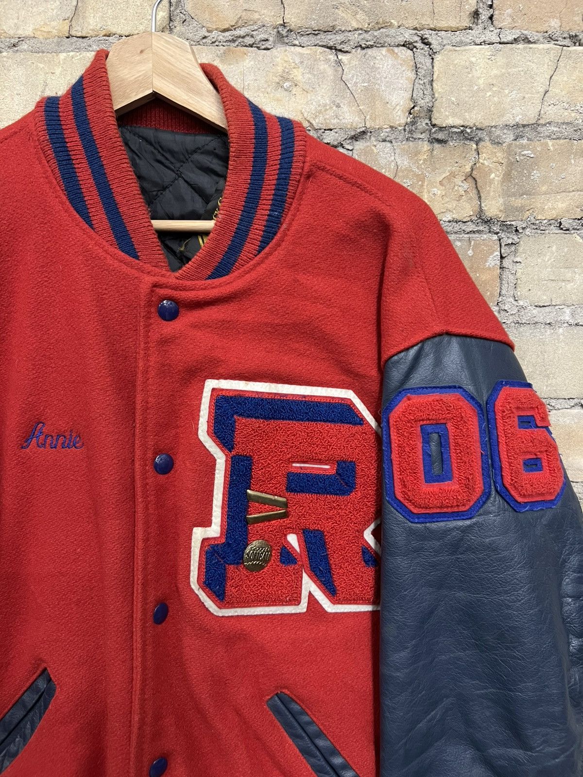 Vintage Vintage Varsity Jacket 2006 ANNIE Size US M / EU 48-50 / 2 - 2 Thumbnail