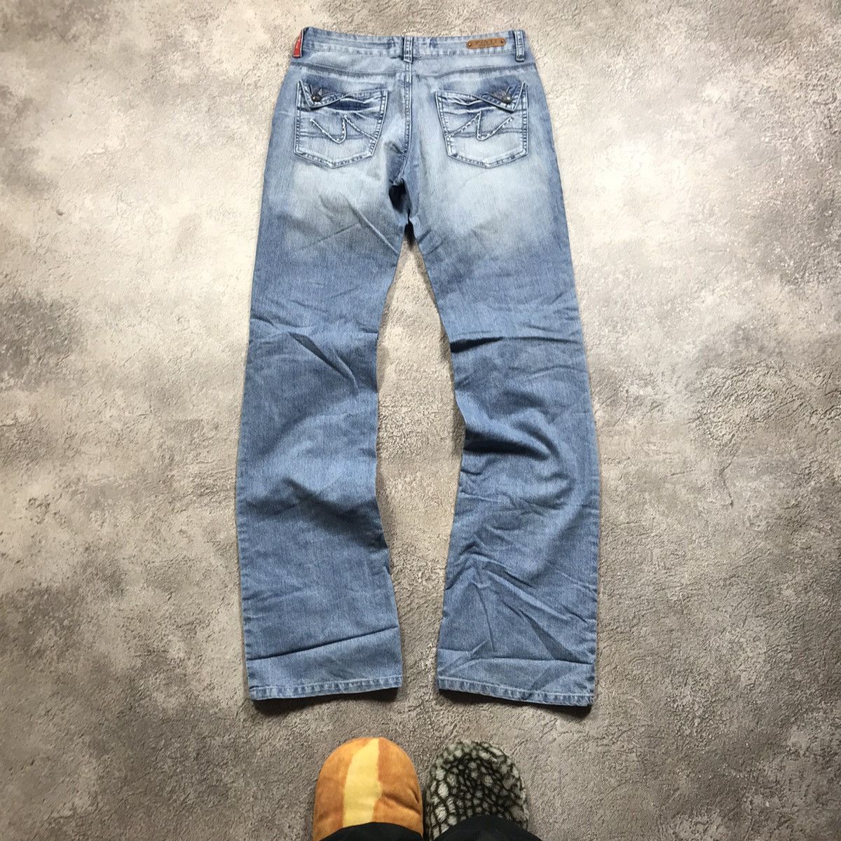 Vintage Vintage 90s Baggy Distressed Jeans Sun Faded Grunge Logo 29 Size 29" - 4 Thumbnail