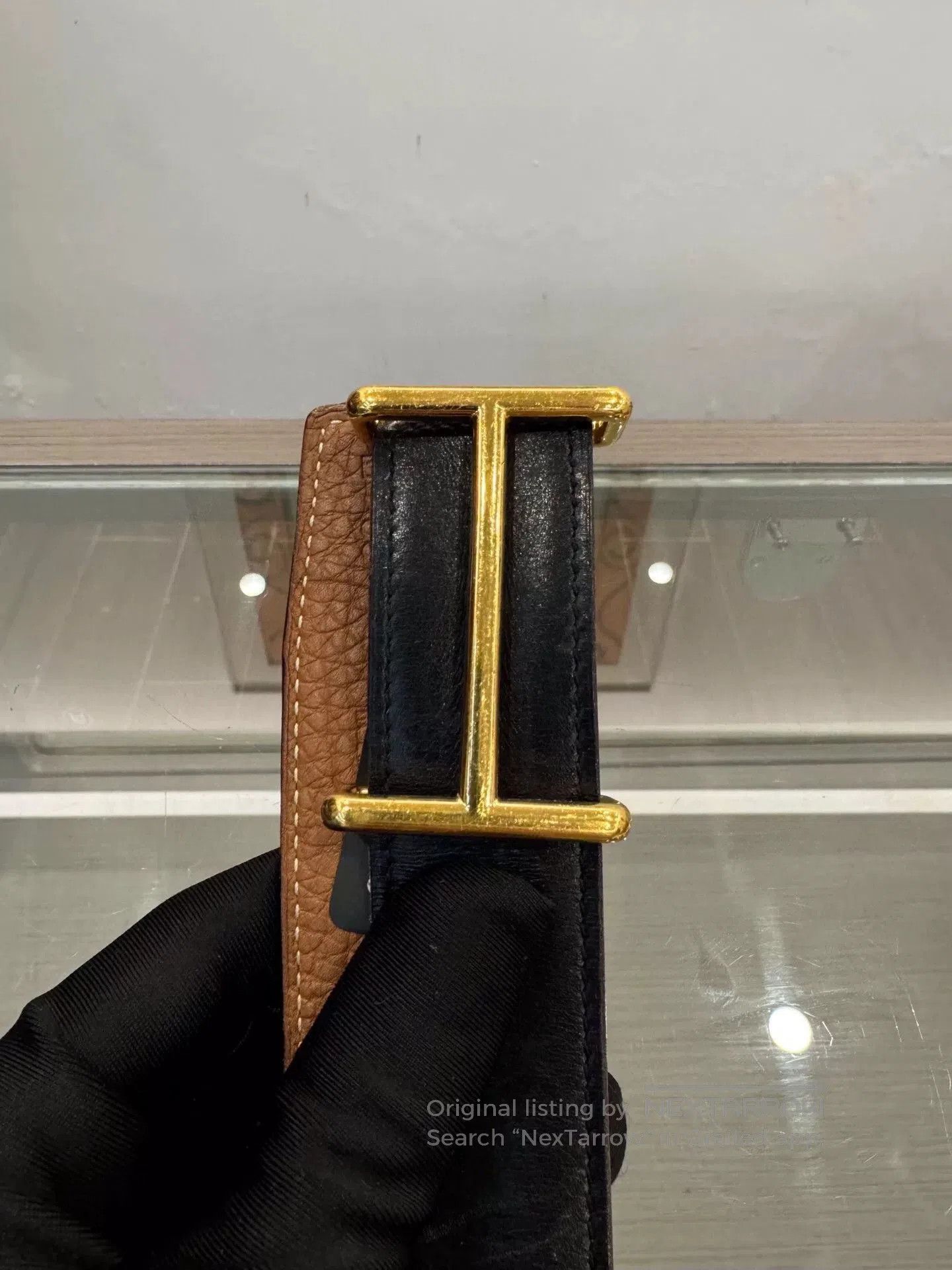 Hermes Hermes H Buckle 3.2cm Wide Belt Size 80. Size ONE SIZE - 4 Thumbnail