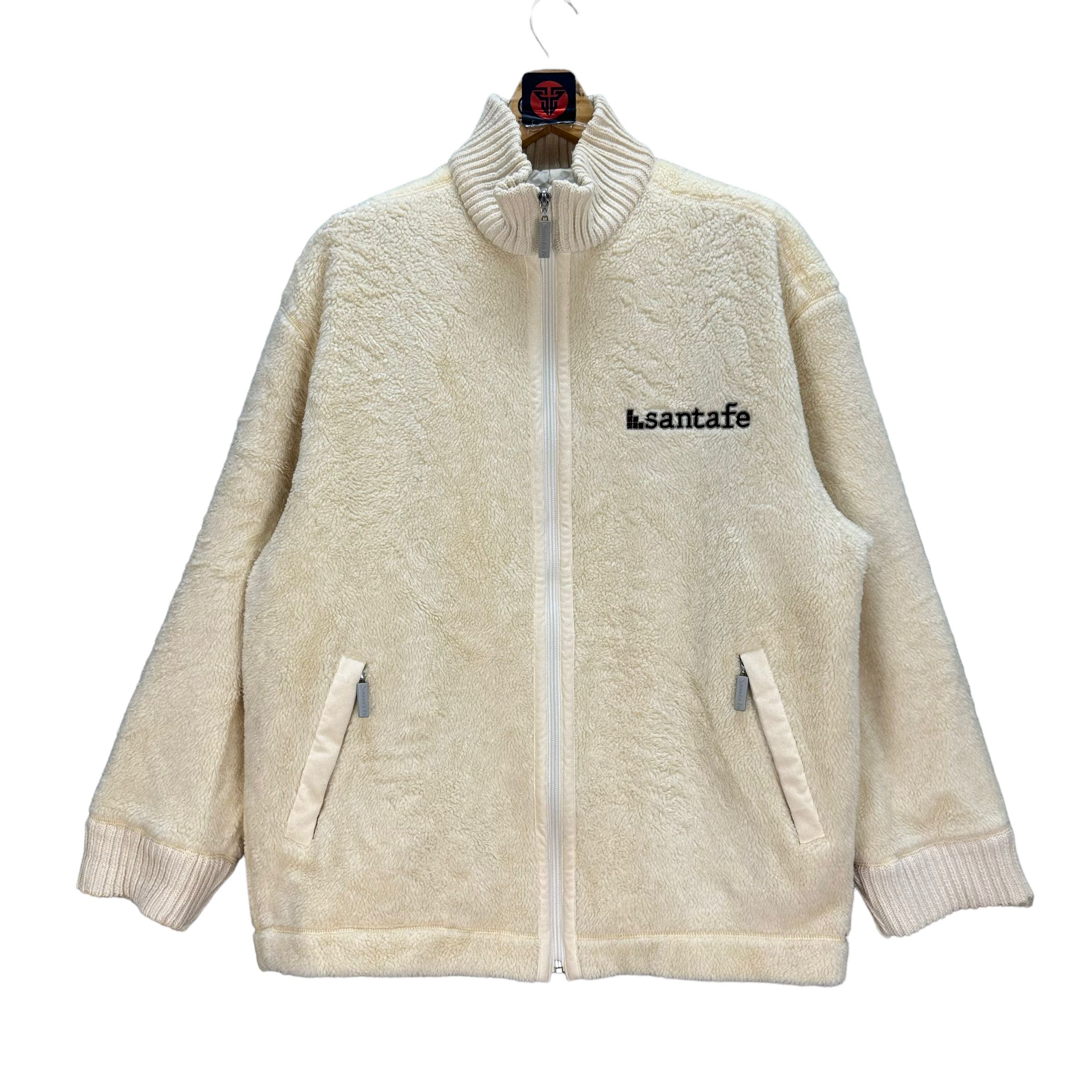 Japanese Brand SANTA FE BIG LOGO KNITTED FLEECE JACKET #7442-146 Size US L / EU 52-54 / 3 - 3 Thumbnail
