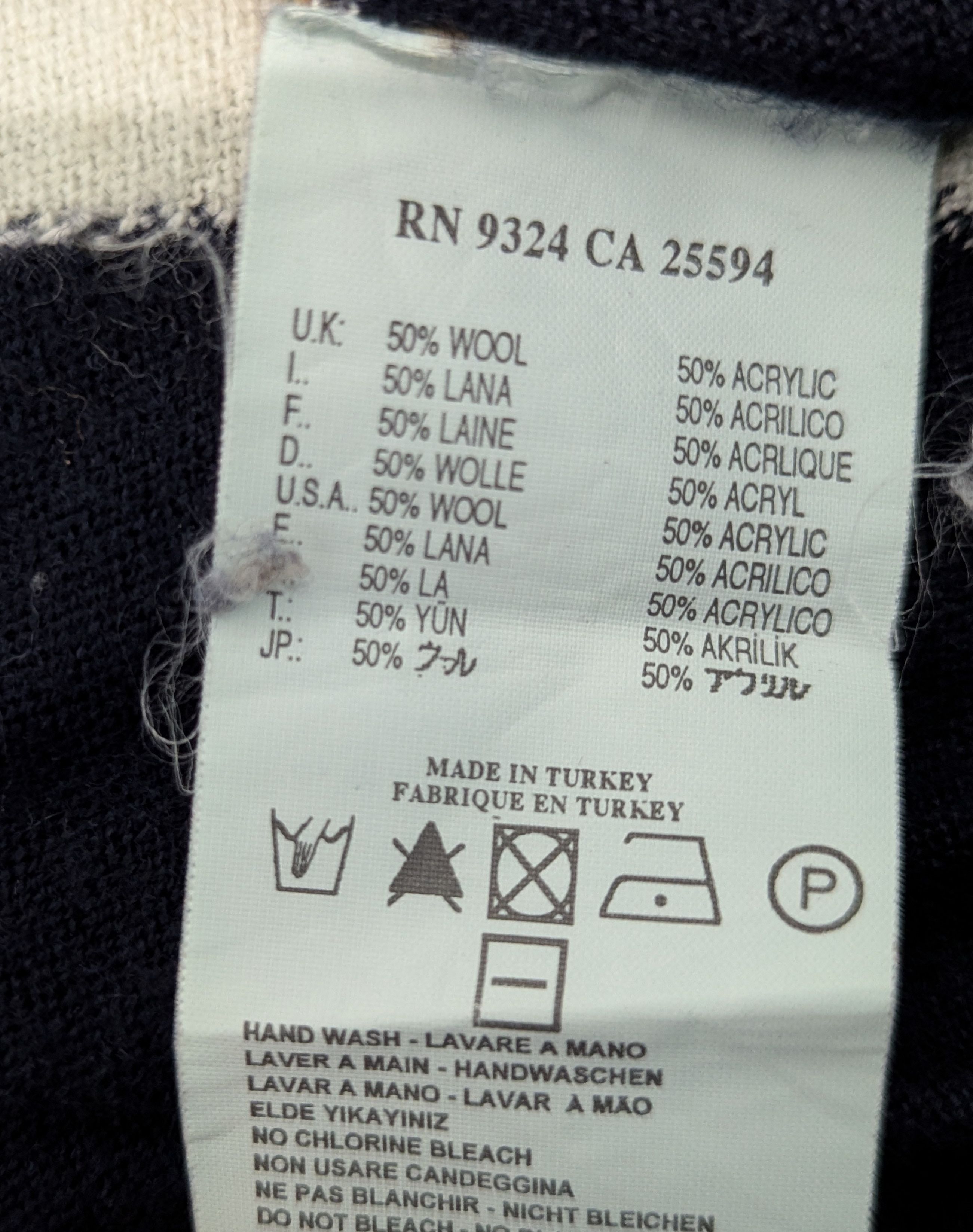 Diesel DIESEL Argyle Diamond Inside-Out Seams Cardigan Size US M / EU 48-50 / 2 - 10 Thumbnail