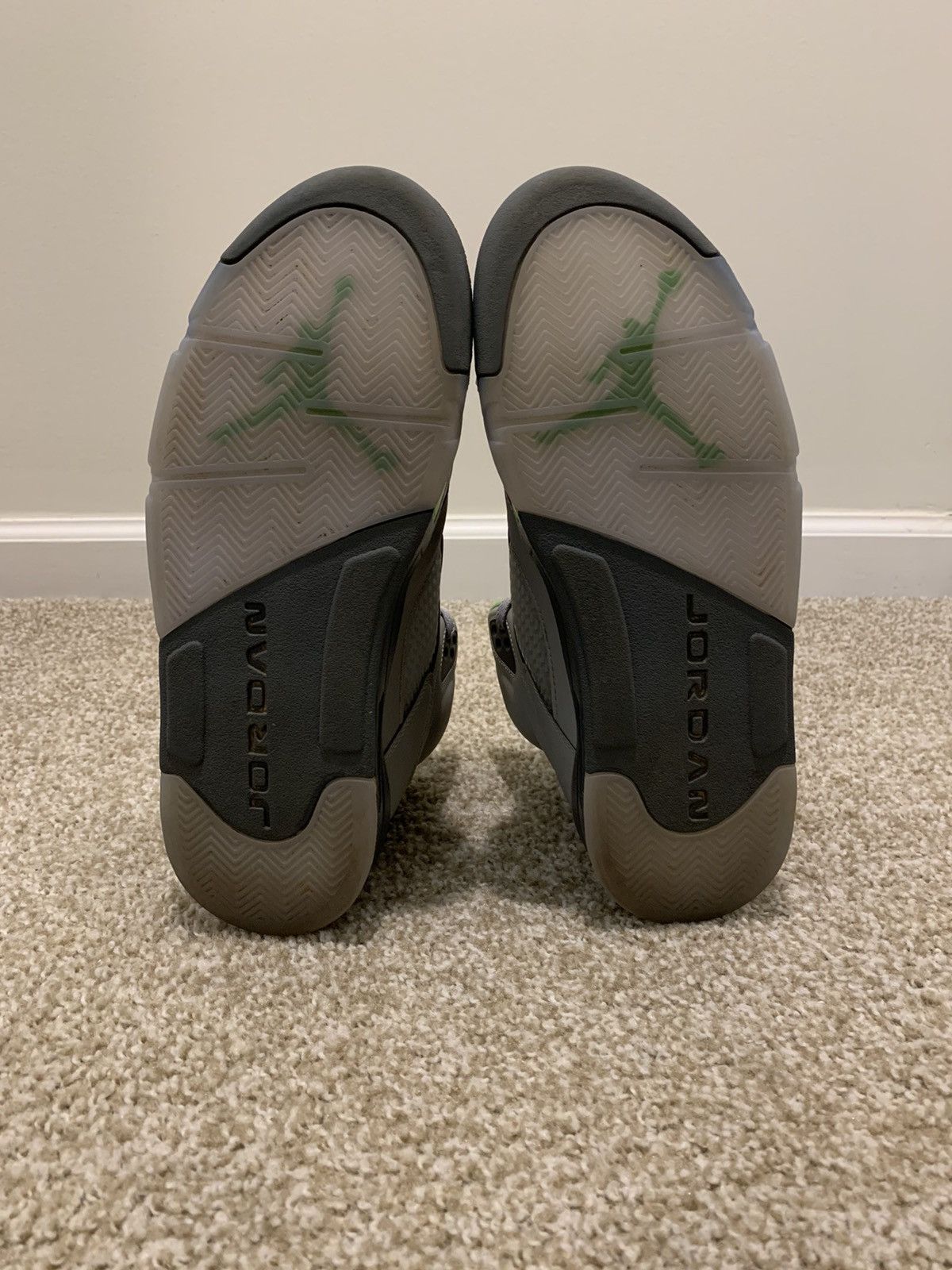 Jordan Brand Nike Jordan 5 Retro Green Bean Size US 11.5 / EU 44-45 - 6 Thumbnail