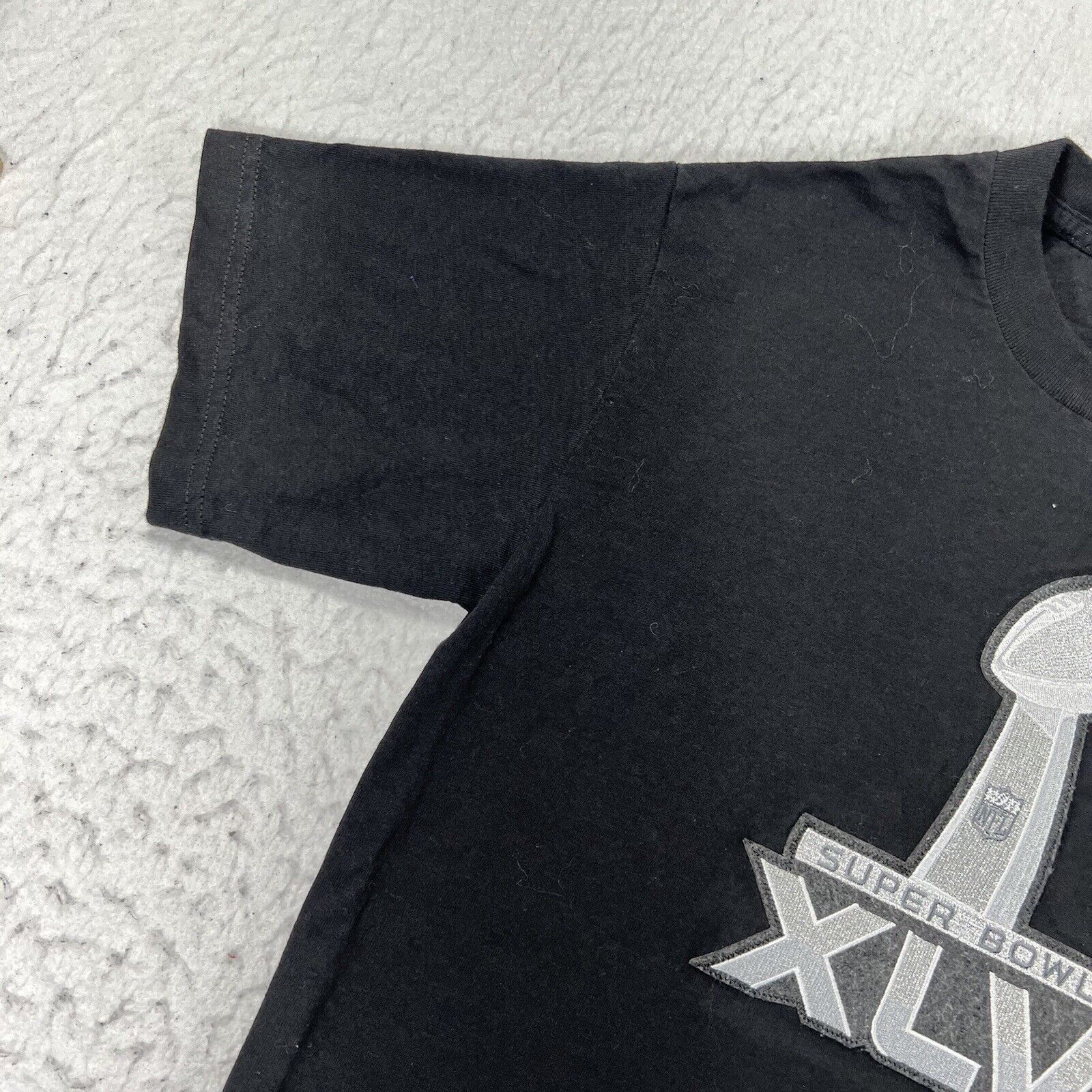 NFL NFL Super Bowl XLV Black Short Sleeve Patch Logo T Shirt Size US S / EU 44-46 / 1 - 5 Thumbnail