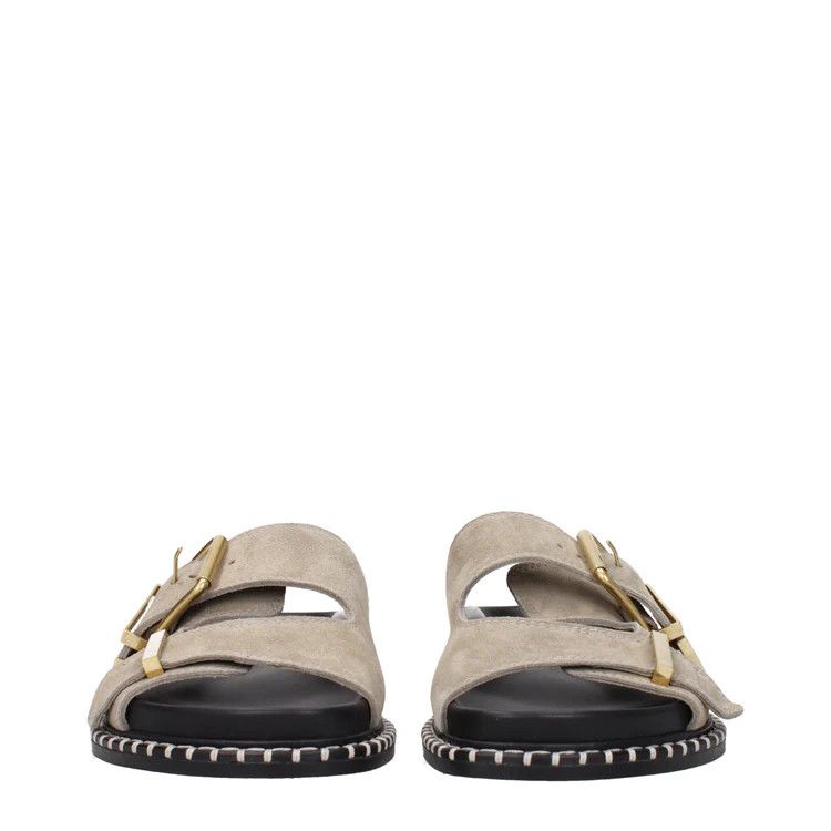 Chloe ob1o1e1024 Suede Slippers in Dark Grey Size US 6 / IT 36 - 3 Thumbnail