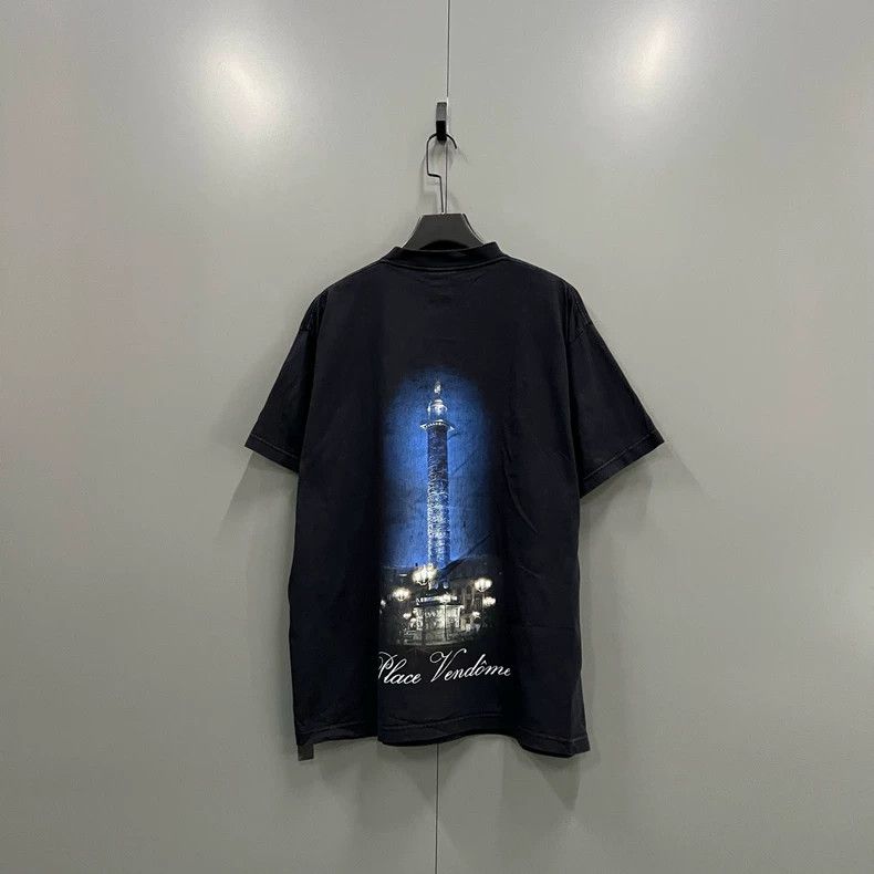 Balenciaga Balenciaga Printed short sleeve with back pattern Size US M / EU 48-50 / 2 - 2 Thumbnail