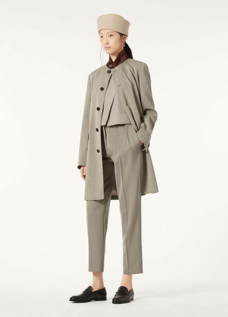 Loro Piana o1srvl11e0526 FAP0303 Cristy Crop Top in Grey Size L / US 10 / IT 46 - 2 Thumbnail