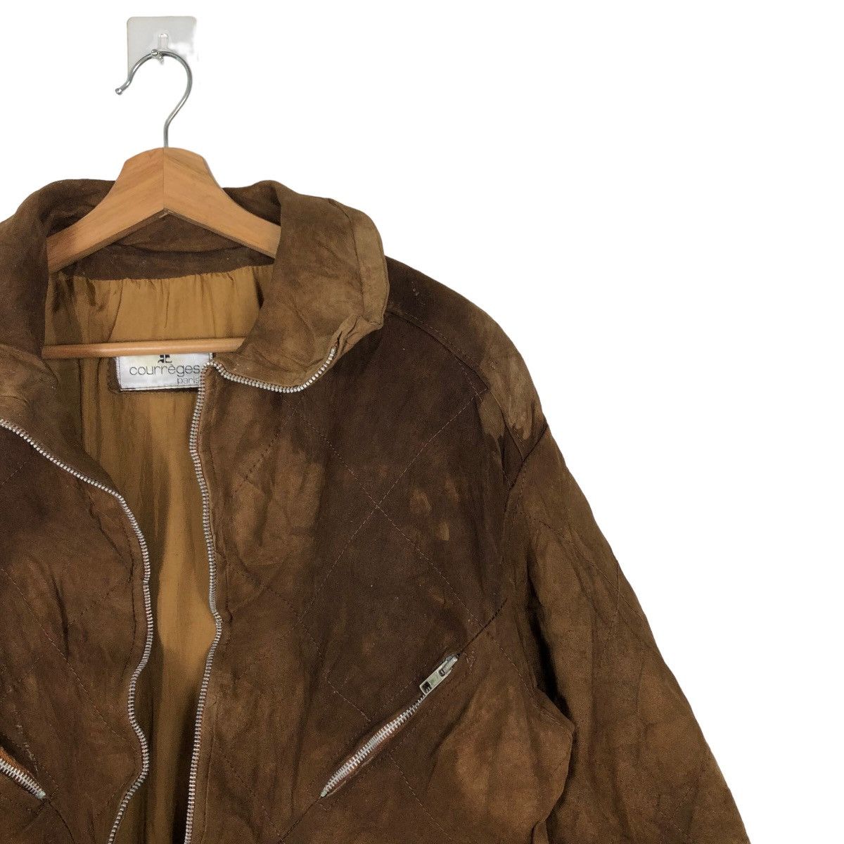 Genuine Leather VINTAGE GENUINE LEATHER JACKET COURREGES PARIS ISSEY MIYAKE Size US M / EU 48-50 / 2 - 6 Thumbnail