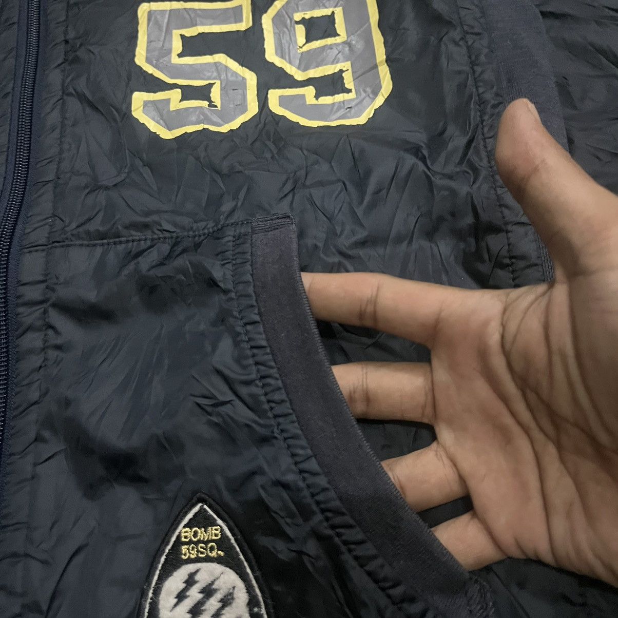 Alpha Industries Alpha Industries Navy Blue Hooded Light Jacket Size M Size US M / EU 48-50 / 2 - 14 Thumbnail