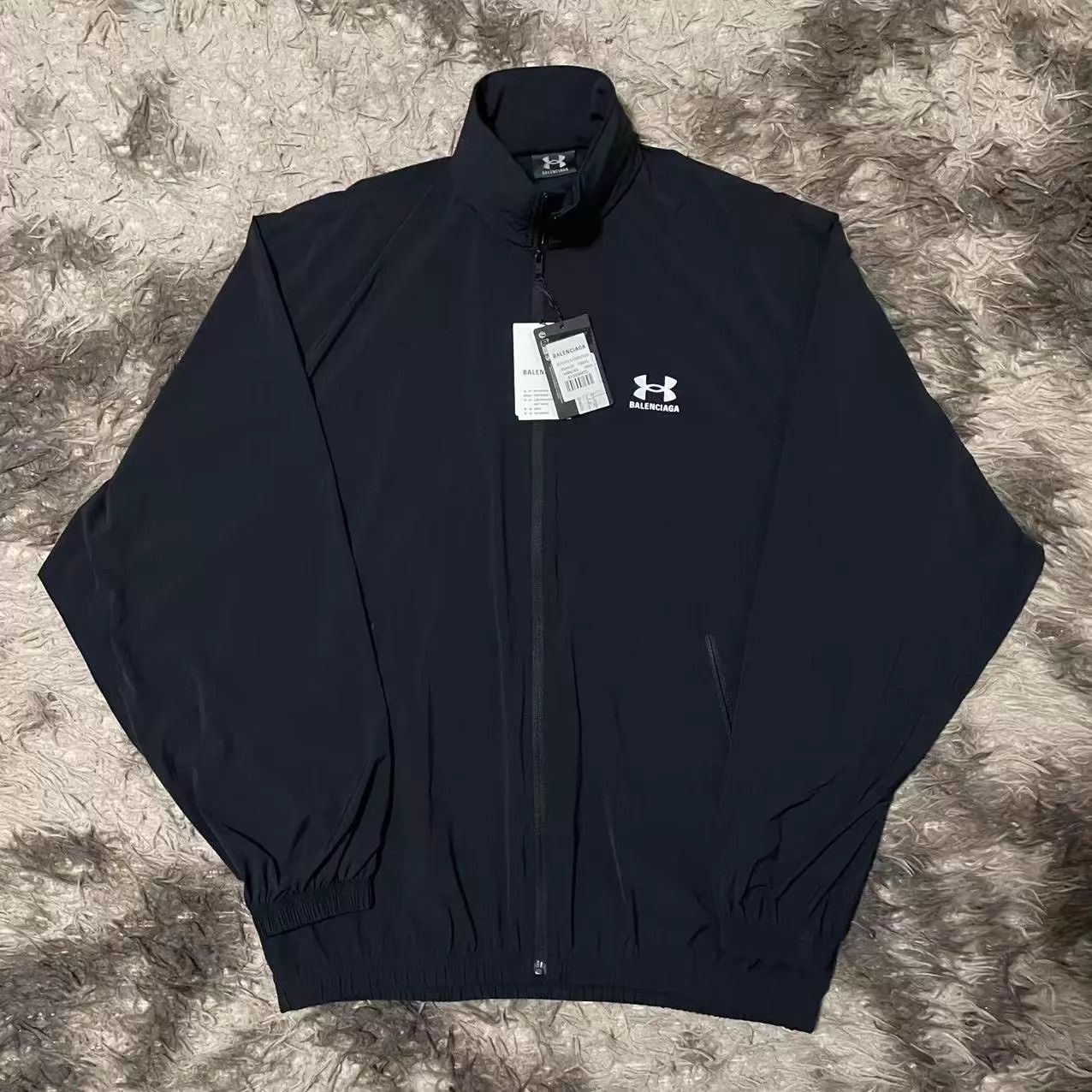 Balenciaga Balenciaga x UA 25SS Black Nylon Waterproof Zip-Up Shell XS Size US XS / EU 42 / 0 - 1 Thumbnail
