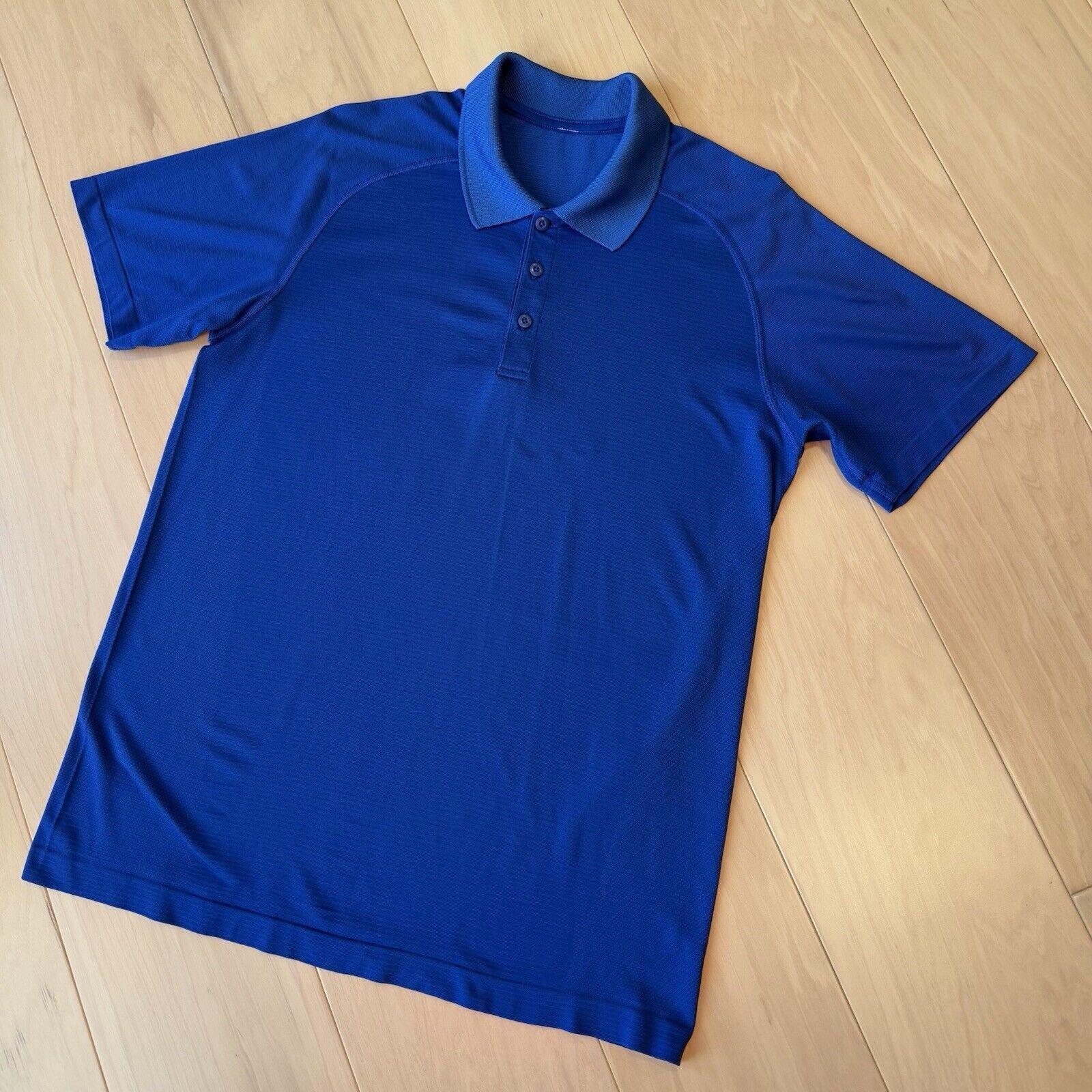 Lululemon Lululemon Polo Shirt Blue Short Sleeve Metal Vent Sportswear Size US L / EU 52-54 / 3 - 8 Thumbnail