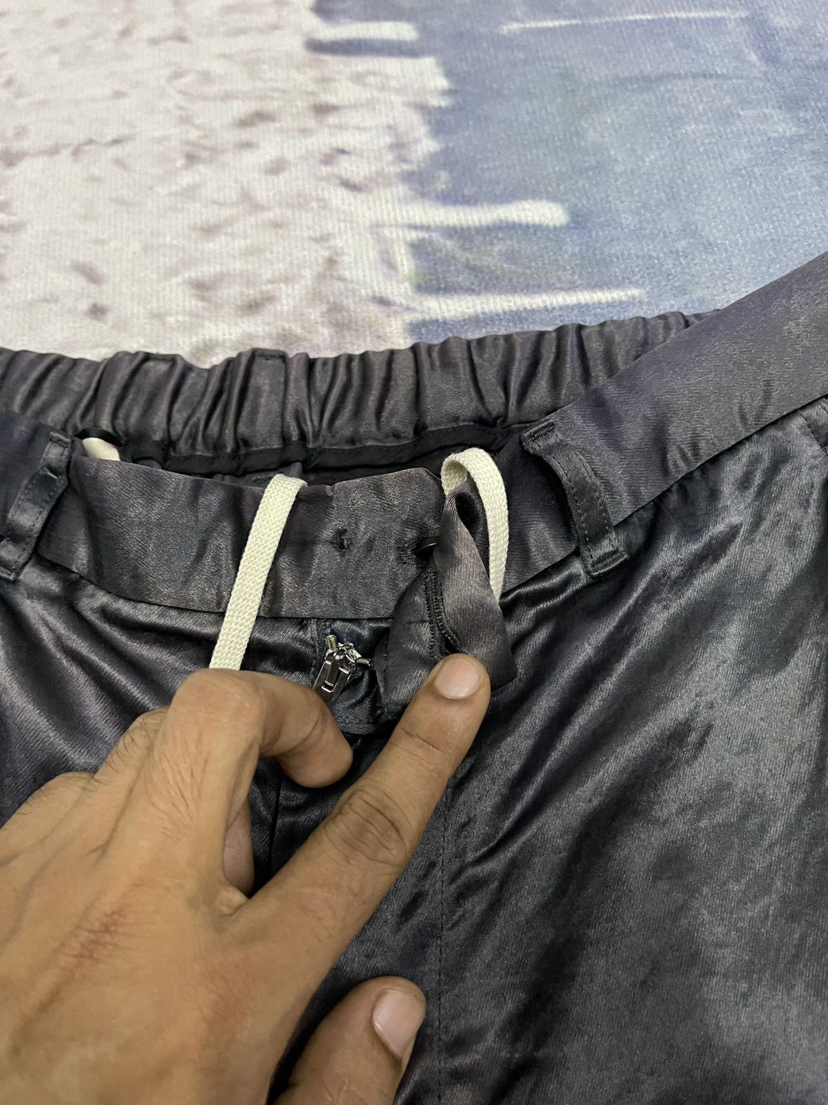 Gucci GUCCI SILK SIDE STRIPES FADED PANTS RARE Size US 29 - 9 Thumbnail