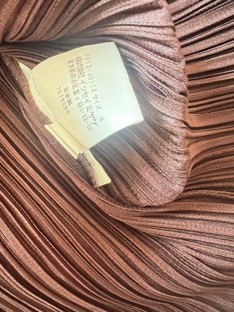 Issey Miyake Issey Miyake size:4 Brown pleated cardigan Size L / US 10 / IT 46 - 3 Thumbnail