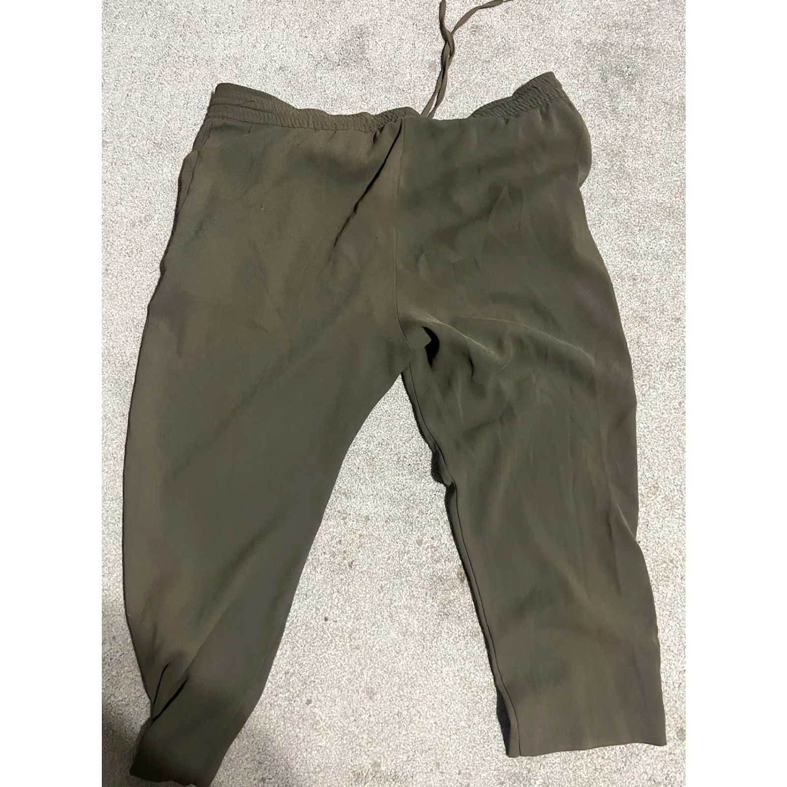 H&M H&M Pants Capri Wide-Leg Brown 14 Polyester Elastic Waistband Pull On Casual Womens Size 36" / US 14 / IT 50 - 3 Thumbnail