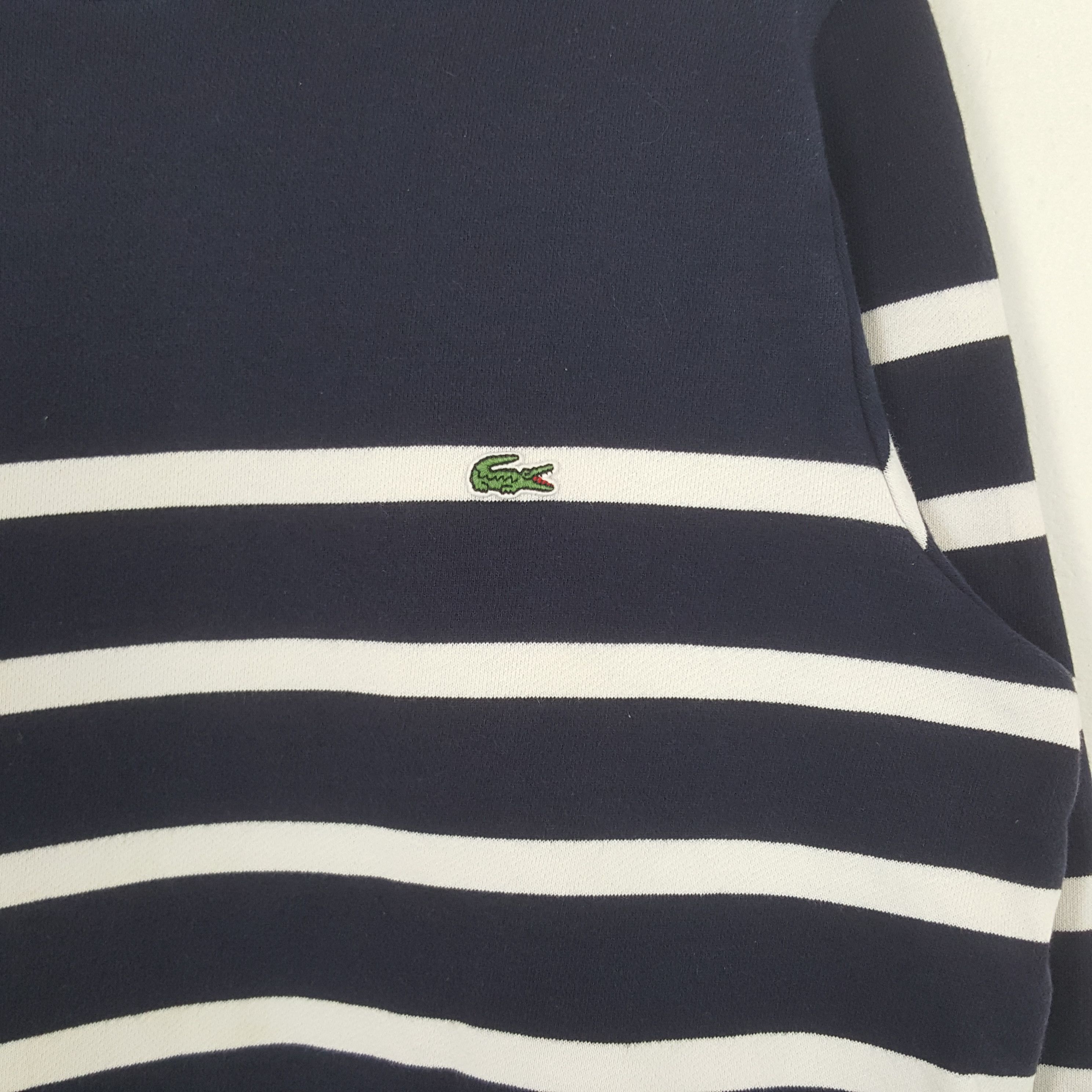 Lacoste × Vintage Vintage Lacoste Sport Style Stripes Sweatshirt Size US S / EU 44-46 / 1 - 2 Thumbnail