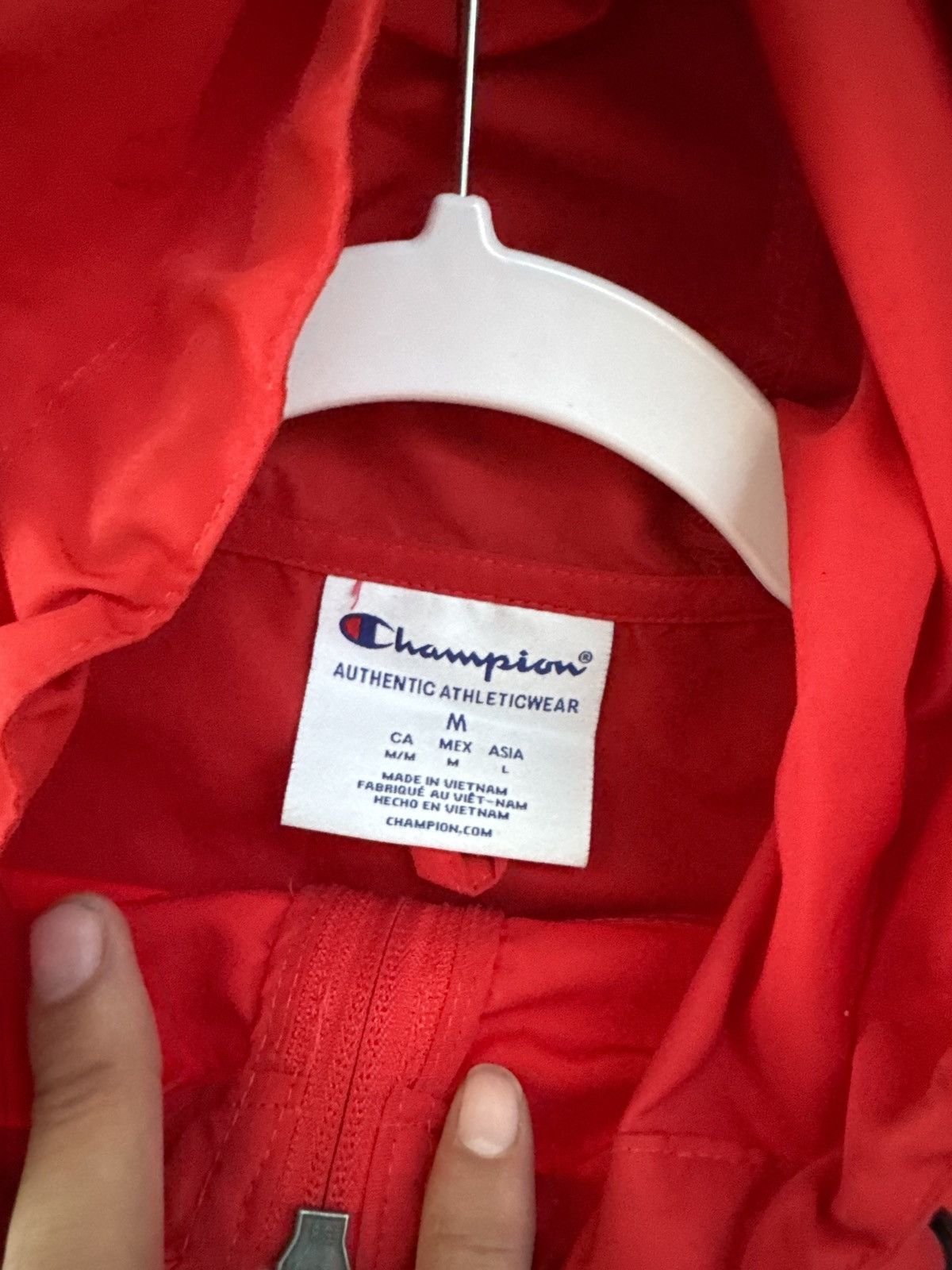 Champion Red Champion Windbreaker Size US M / EU 48-50 / 2 - 1 Thumbnail