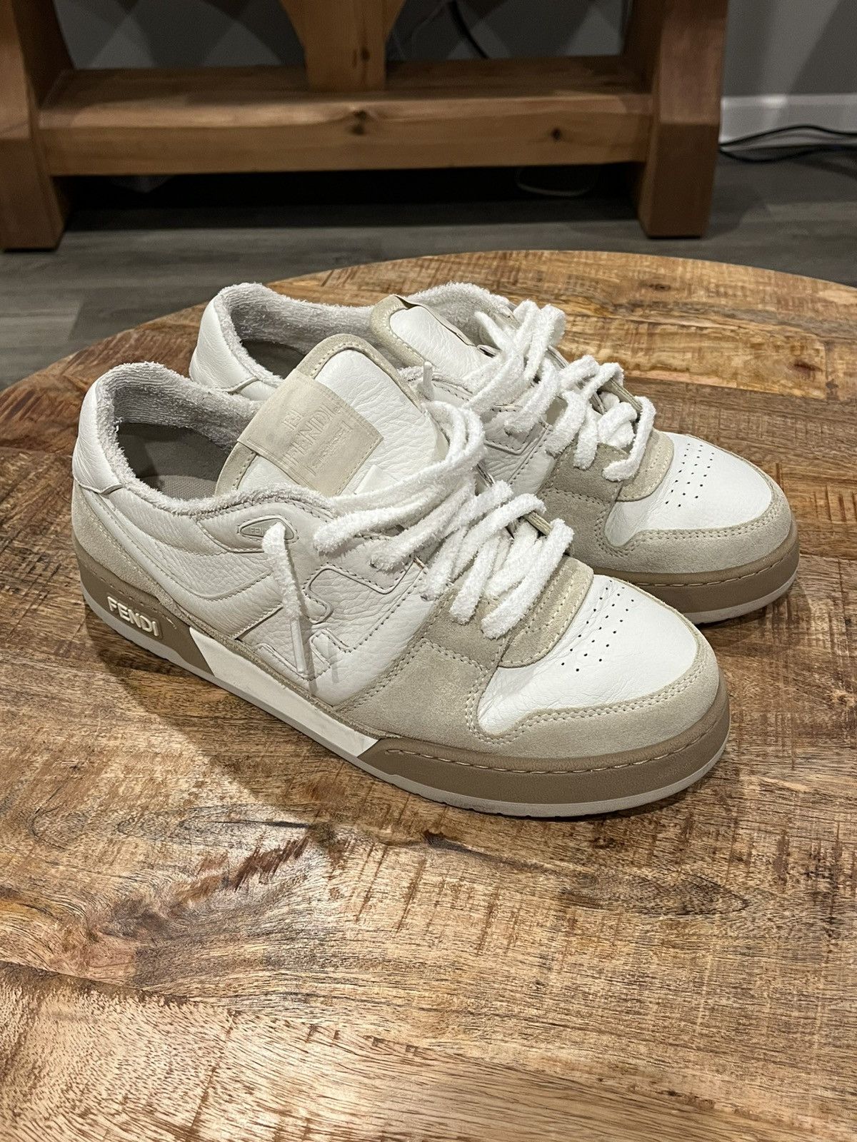 Fendi Embroidered Canvas Domino Sneakers | Grailed