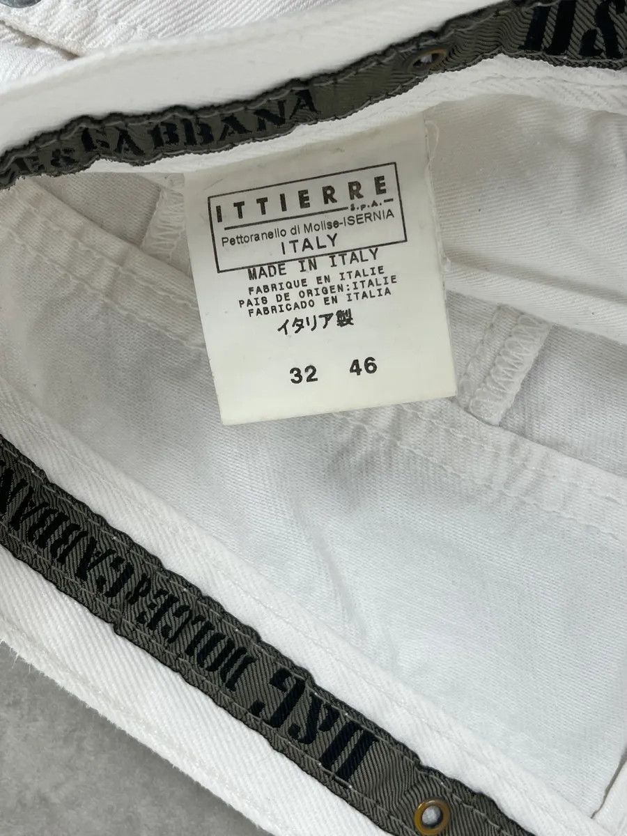 Dolce & Gabbana SS2004 Dolce & Gabbana White Distressed Jeans Size US 30 / EU 46 - 11 Thumbnail