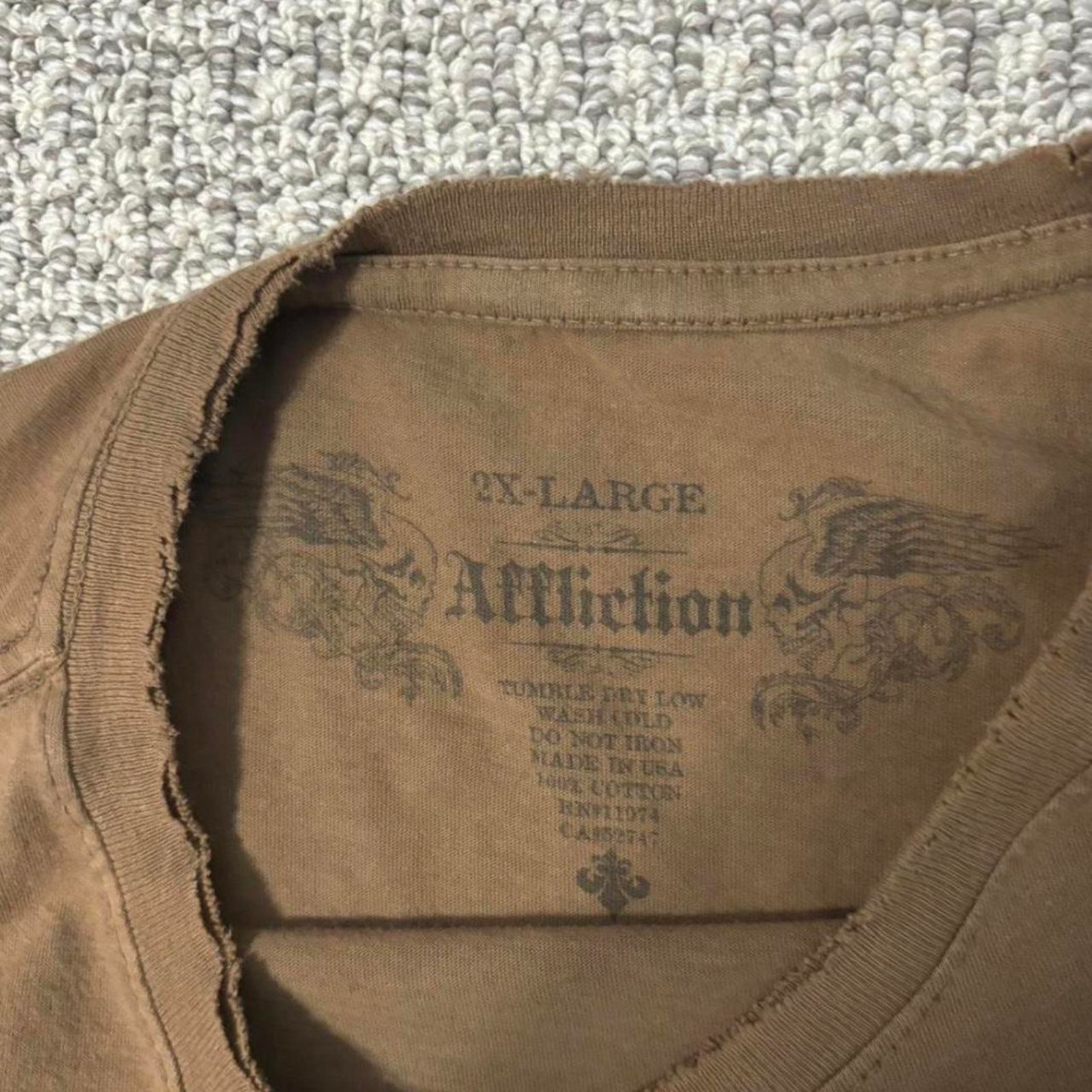 Affliction Crazy y2k affliction skull wings Tee Size US XXL / EU 58 / 5 - 6 Thumbnail