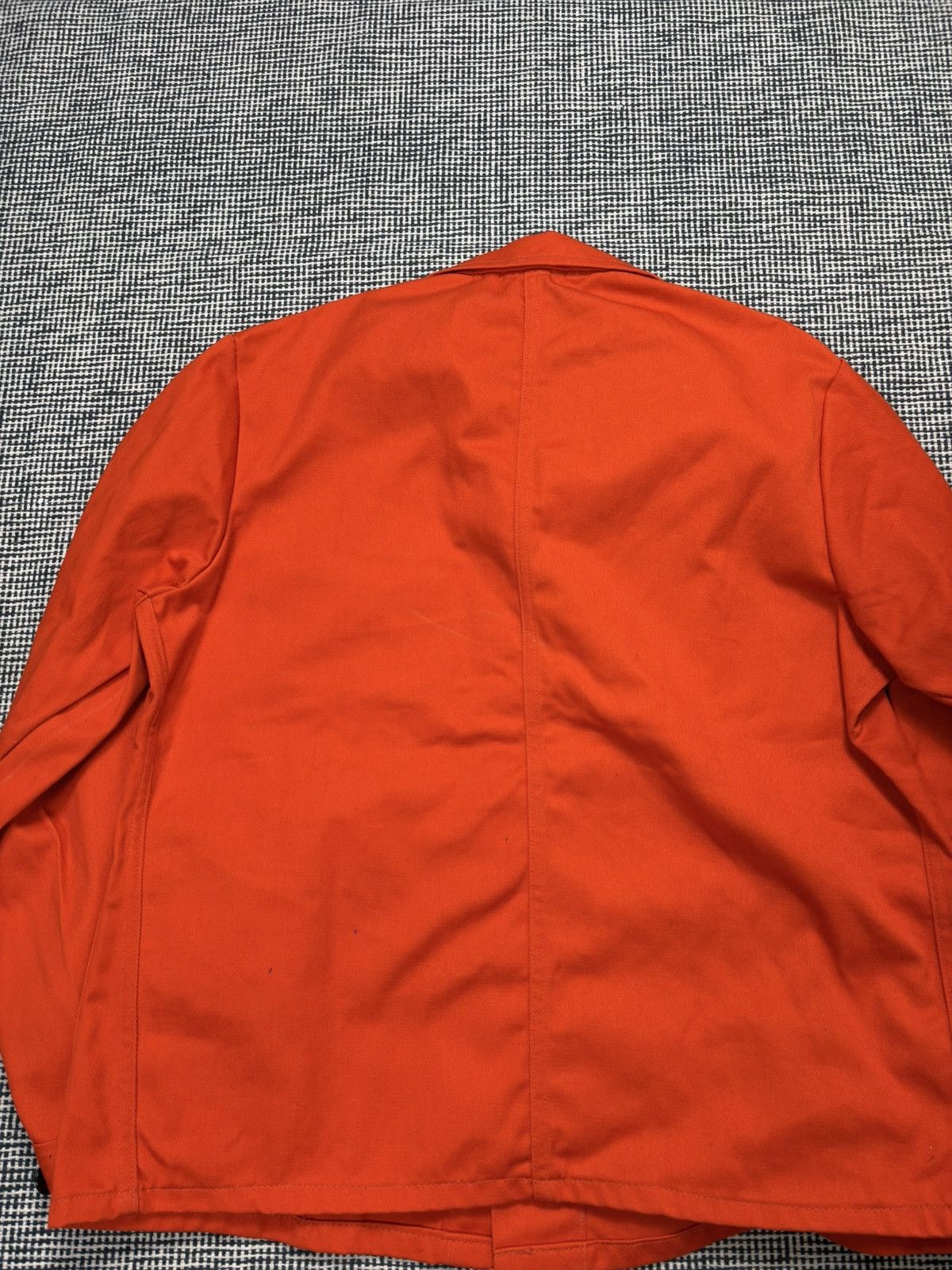 Le Laboureur 70s vintage French chore coat jacket orange miner road work Size US M / EU 48-50 / 2 - 3 Thumbnail