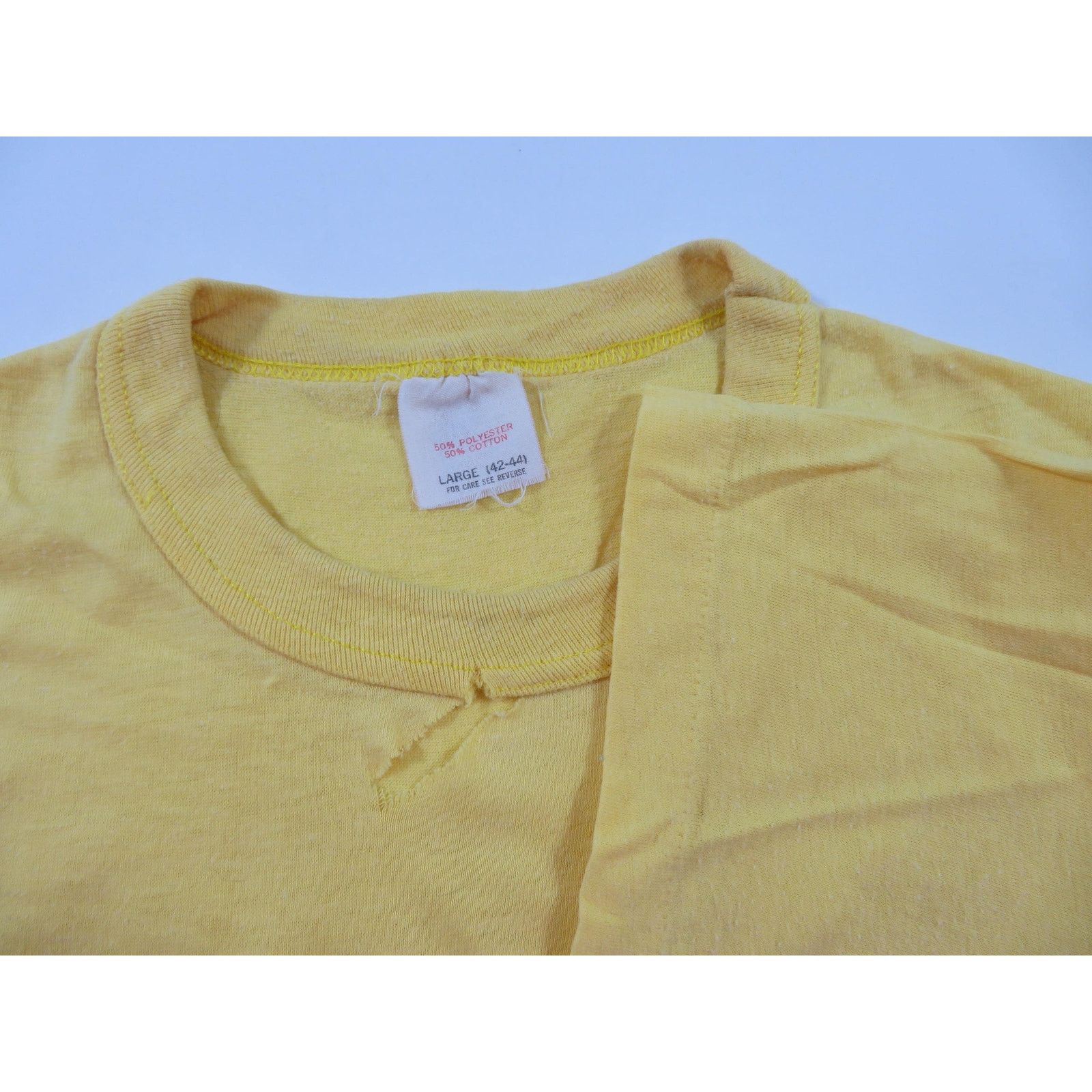 Other Wheels 1982 Rock Band Yellow T-shirt Sz L Sz M Size US M / EU 48-50 / 2 - 3 Thumbnail