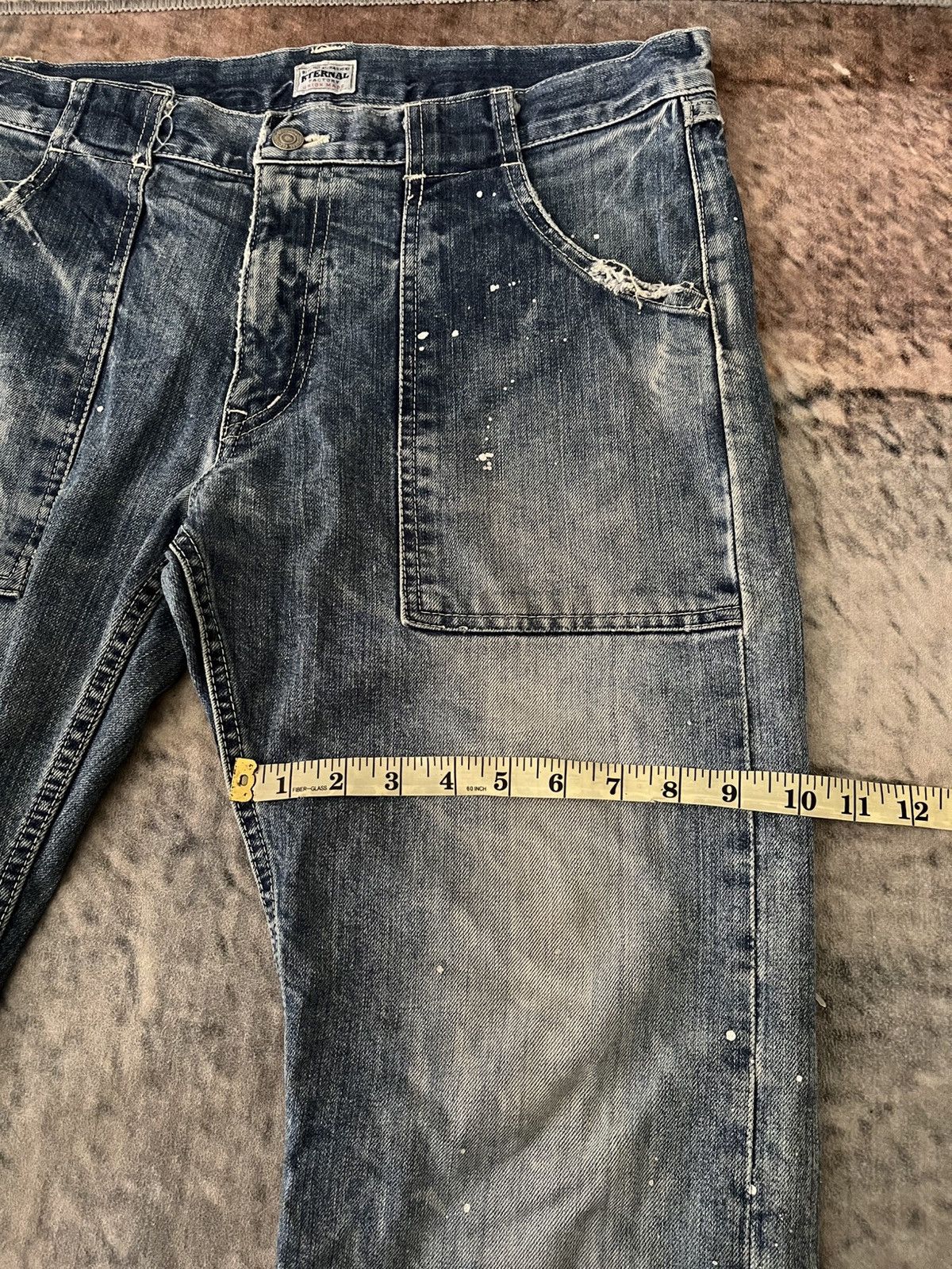 Eternal × Japanese Brand × Vintage Baggy Eternal Workwear Denim Size US 34 / EU 50 - 10 Thumbnail