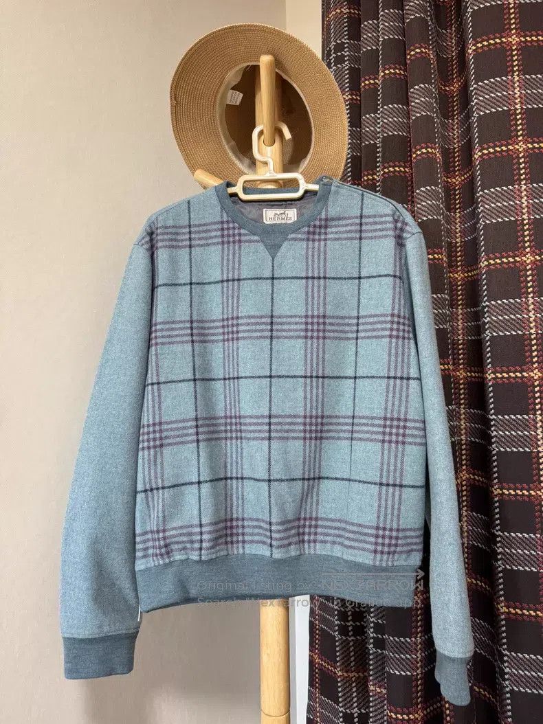 Hermes Hermes Knitwear jacket, 100% wool, with a zipper on the sh Size US M / EU 48-50 / 2 - 1 Thumbnail