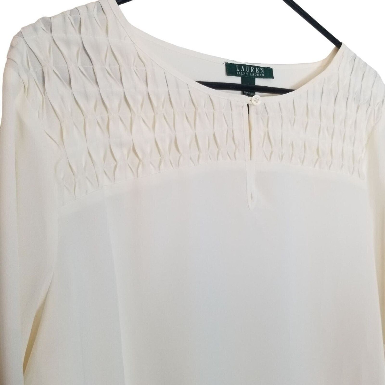 Lauren Ralph Lauren Lauren Ralph Lauren Womens Blouse Size L Classic Minimalist Size L / US 10 / IT 46 - 5 Thumbnail