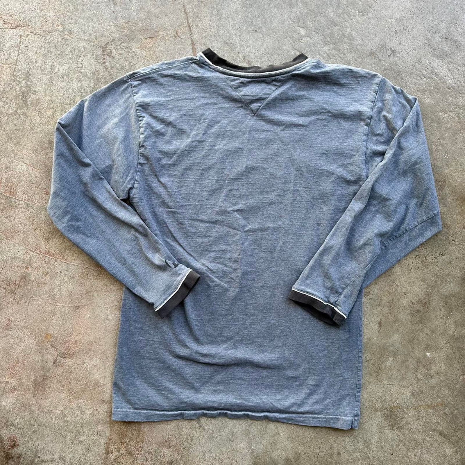 Tommy Hilfiger Vintage Blue Tommy Hilfiger (old logo) Long Sleeve Shirt Size US M / EU 48-50 / 2 - 5 Thumbnail