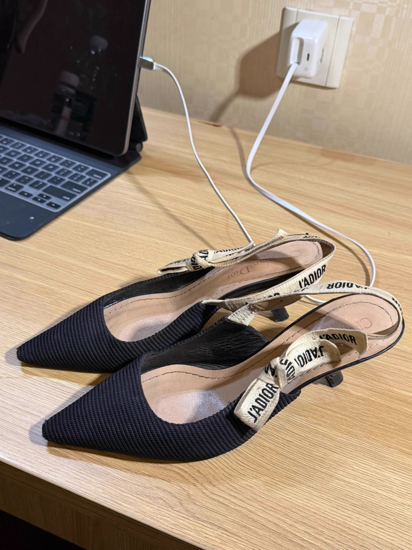 Dior Dior Kitten Heel Black EU 36.5 Size US 6.5 / IT 36.5 - 1 Thumbnail