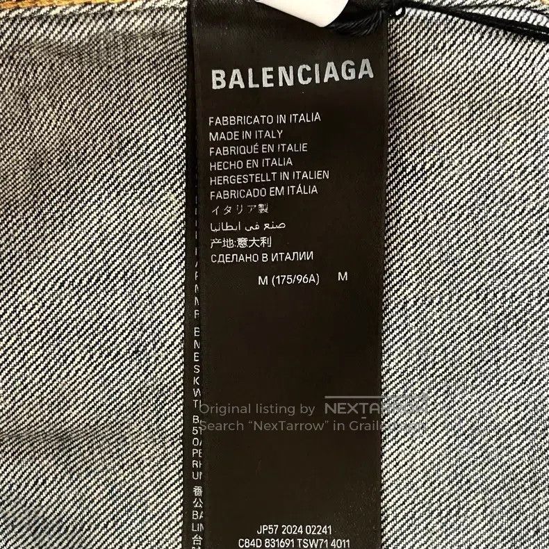 Balenciaga Balenciaga Loose Fit Denim Jacket with Zipper Destruction Size US M / EU 48-50 / 2 - 4 Thumbnail