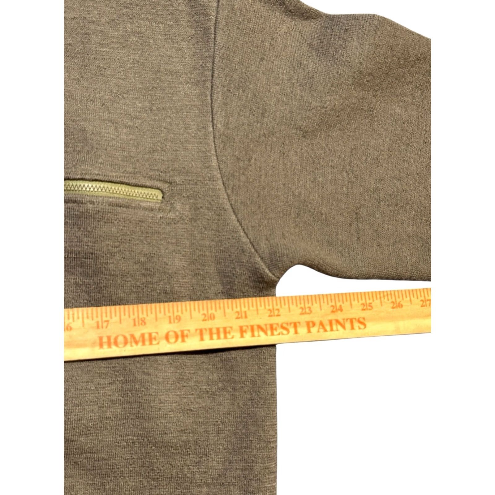 Orvis Orvis Quarter 1/4 Zip Sweater Mens Sz M Wool Brown Knit Fleece Pullover Size US XL / EU 56 / 4 - 5 Thumbnail
