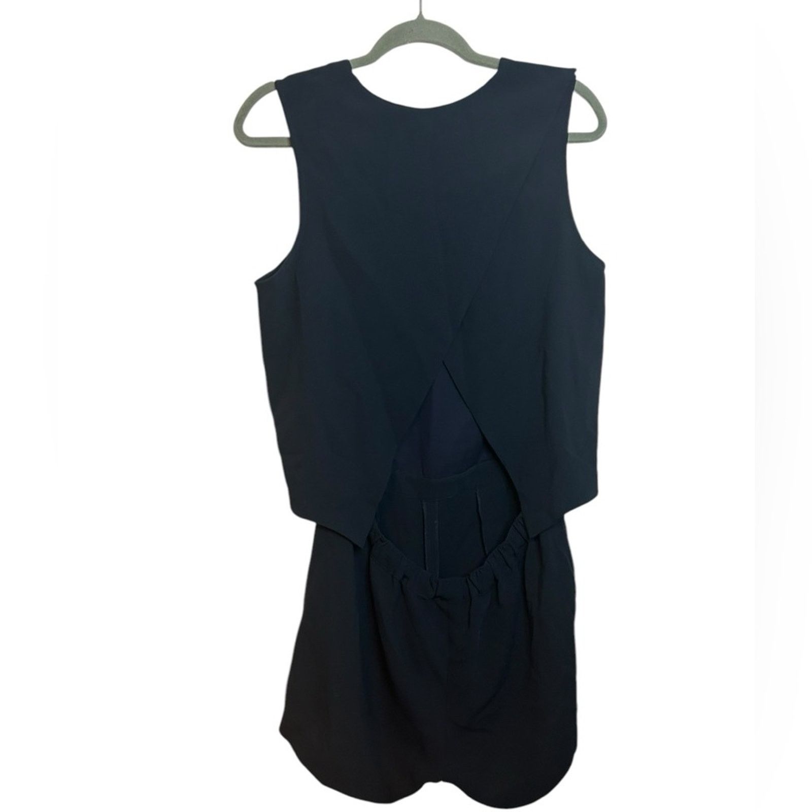 Club Monaco Club Monaco Navy Blue Open Back Romper Size 32" / US 10 / IT 46 - 2 Thumbnail