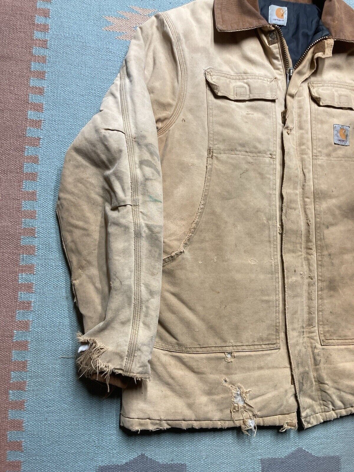 Carhartt × Vintage carhartt work jacket c03 brn distressed thrashed canvas L Size US L / EU 52-54 / 3 - 3 Thumbnail