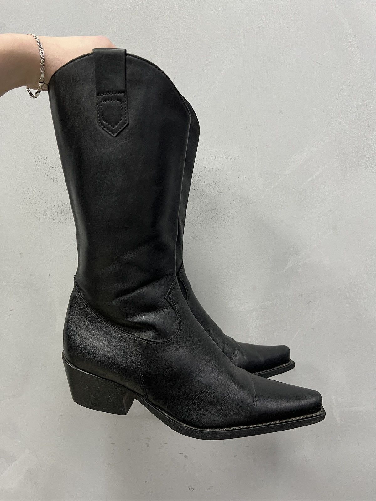 Guidi Guidi style western black leather boots opium style 90s Size US 7 / EU 40 - 3 Thumbnail
