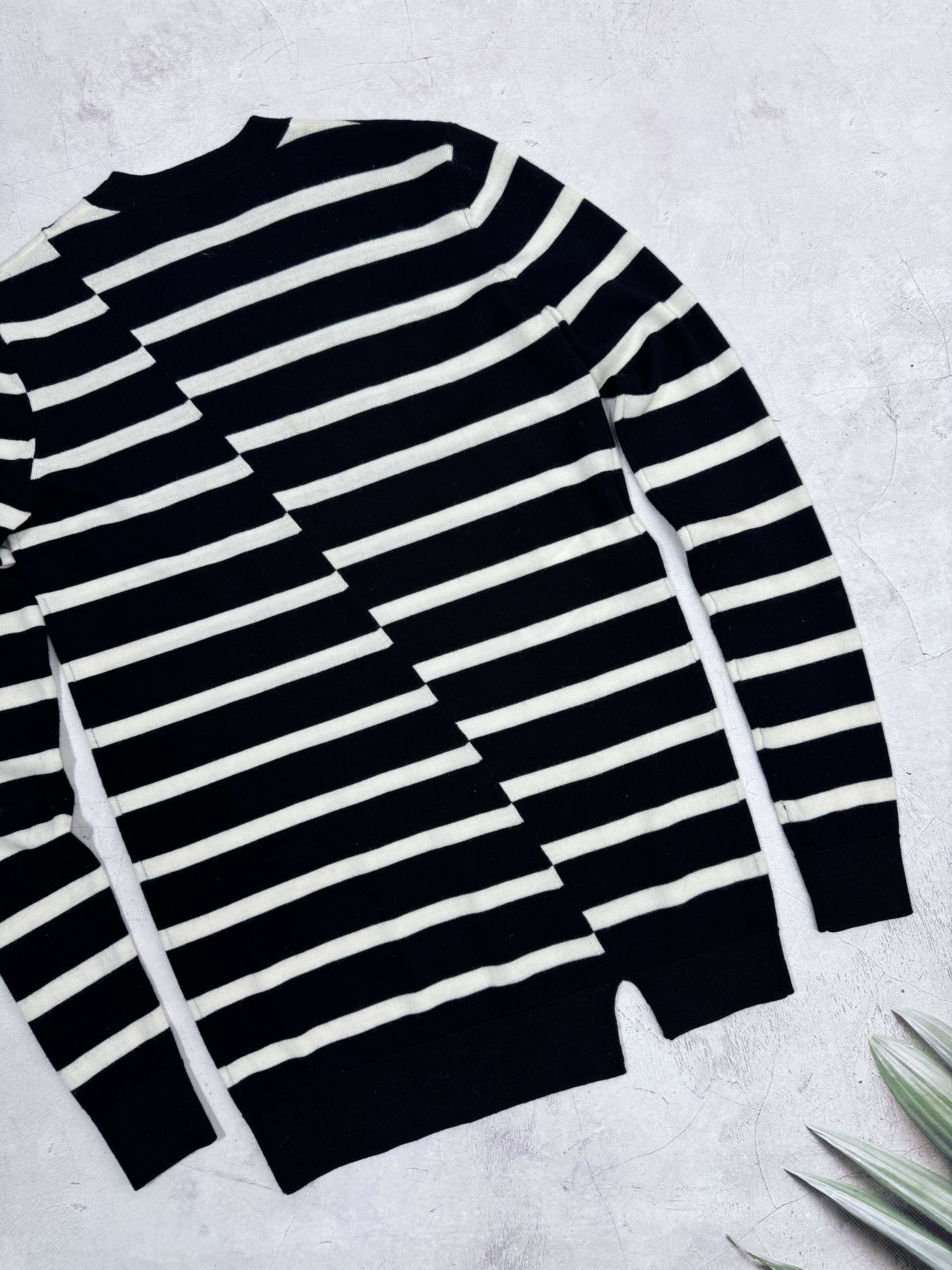 Alexander McQueen × MCQ McQ Alexander McQueen Striped Sweater Embroidered Swallow Size XXS / US 00 / IT 34 - 21 Thumbnail