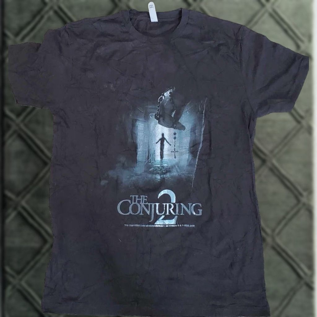 Next Level Movie Promo T Shirt The Conjuring 2 RARE Adult Medium M Black Unisex Adults Short Sleeve Halloween Horror Movie T-Shirt Size US M / EU 48-50 / 2 - 1 Thumbnail