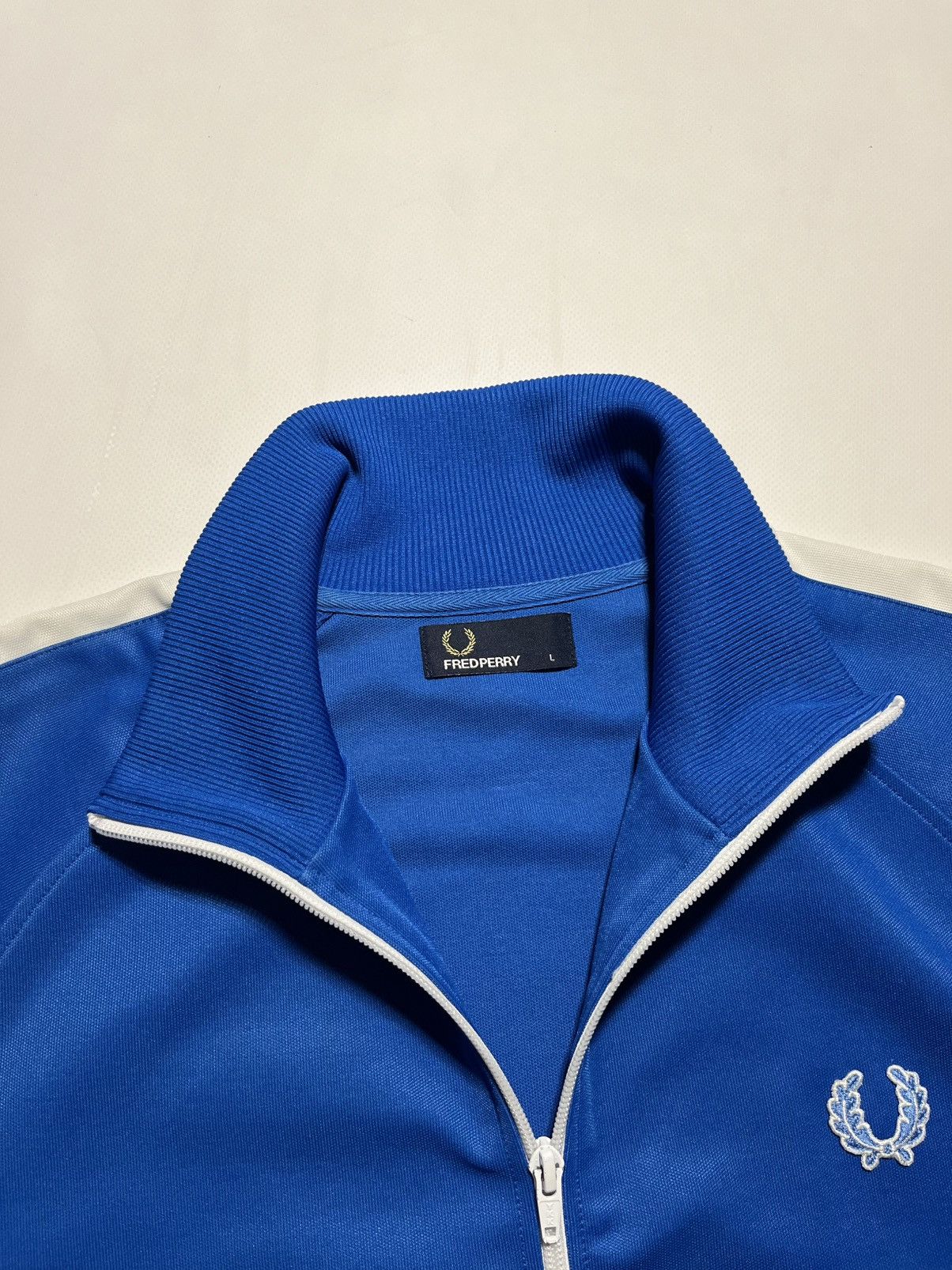 Fred Perry Vintage Fred Perry Blue Zipper/ Tracksuit Top Size L Size US L / EU 52-54 / 3 - 4 Thumbnail