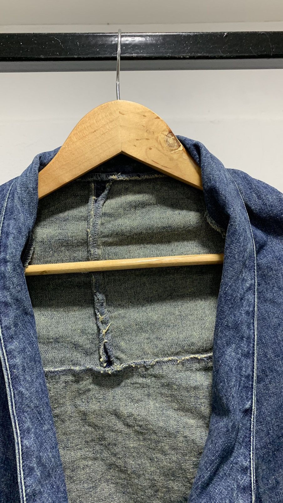 If Six Was Nine Bat-su Denim Punk Jacket Size M / US 6-8 / IT 42-44 - 6 Thumbnail