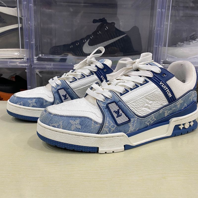 Louis Vuitton Louis Vuitton Denim Style Low-Top Sneakers -2508 Size US 9.5 / IT 39.5 - 1 Thumbnail