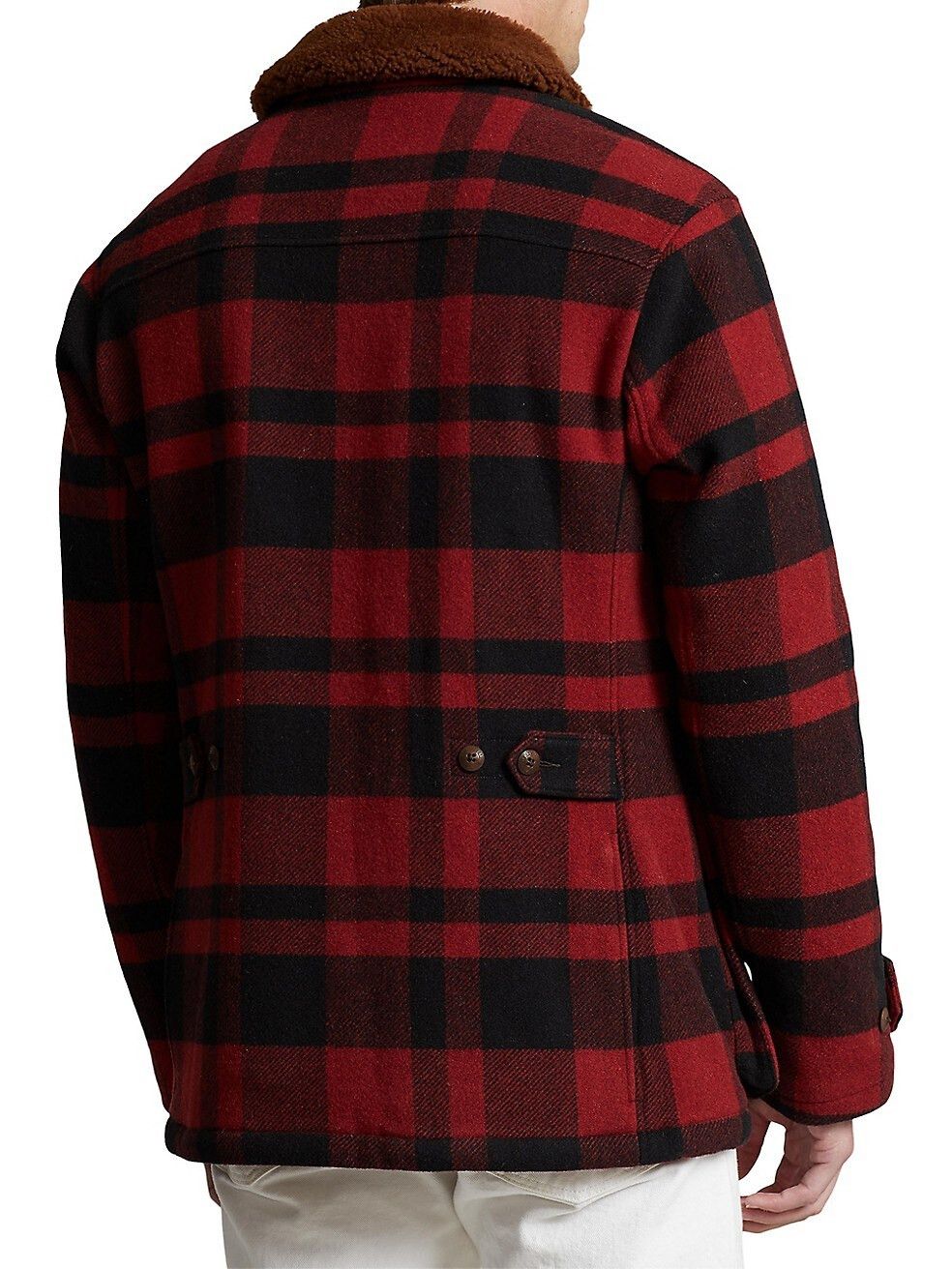 Polo Ralph Lauren Polo Ralph Lauren Shearling-Collar Plaid Barn Coat Sz Small Size US S / EU 44-46 / 1 - 3 Thumbnail